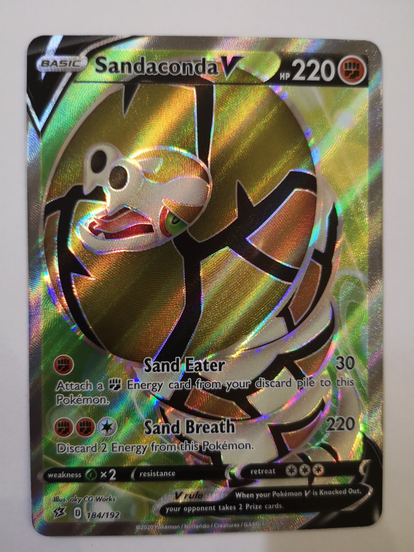 Pokemon Sandaconda V 184/192