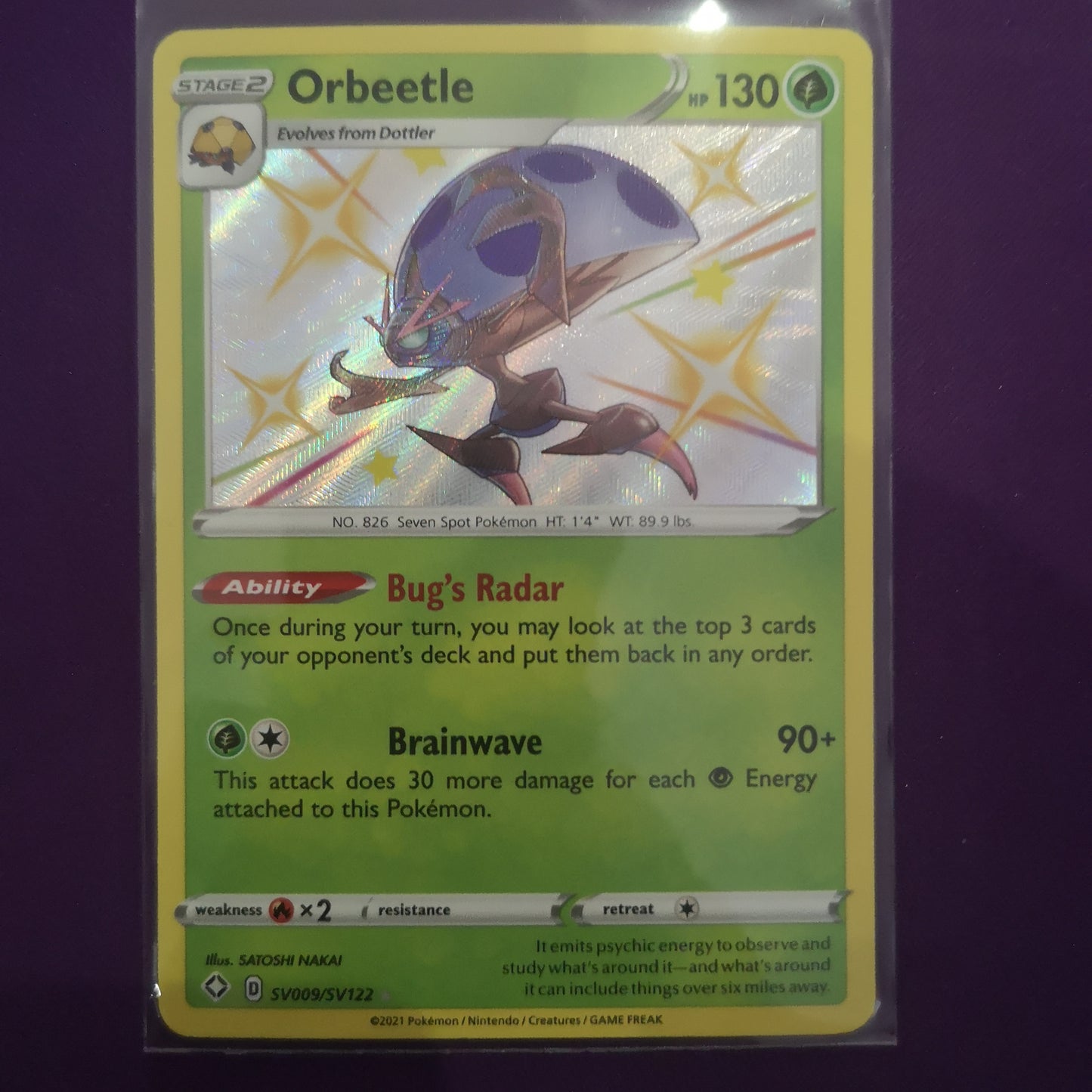 Pokemon Orbeetle SV009/SV122