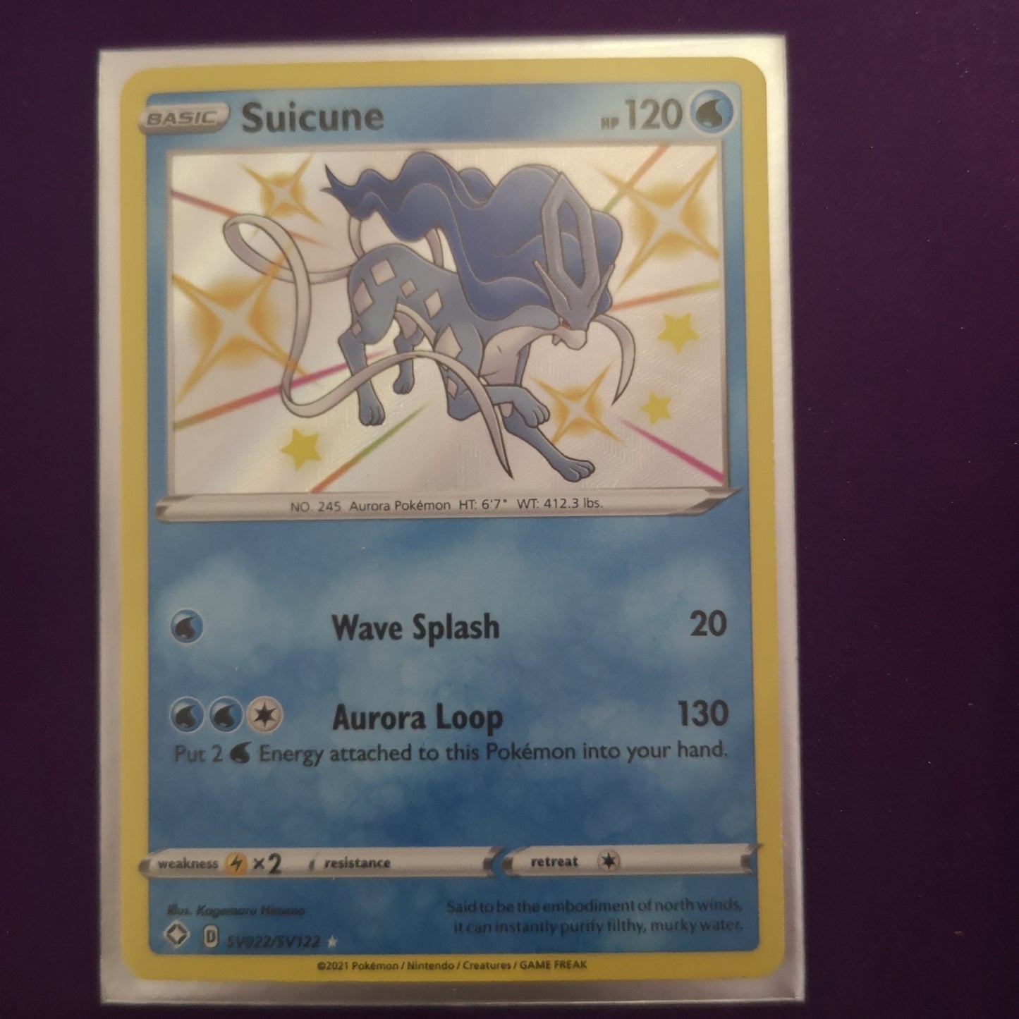 Pokemon Suicune SV022/SV122