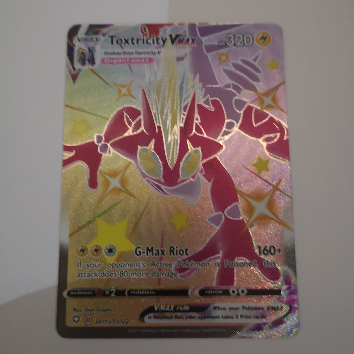 Pokemon Toxtricity Vmax SV113/SV122