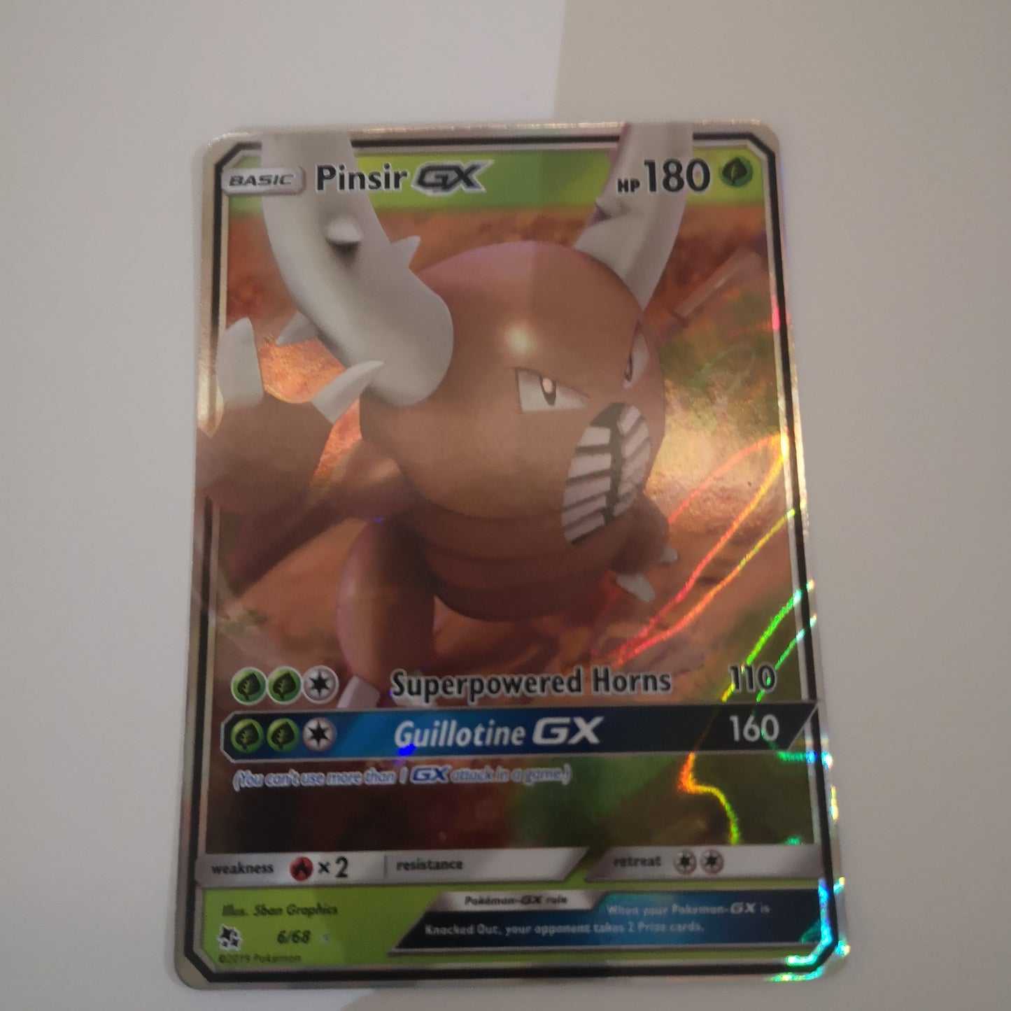 Pokemon Pinsir GX 6/68