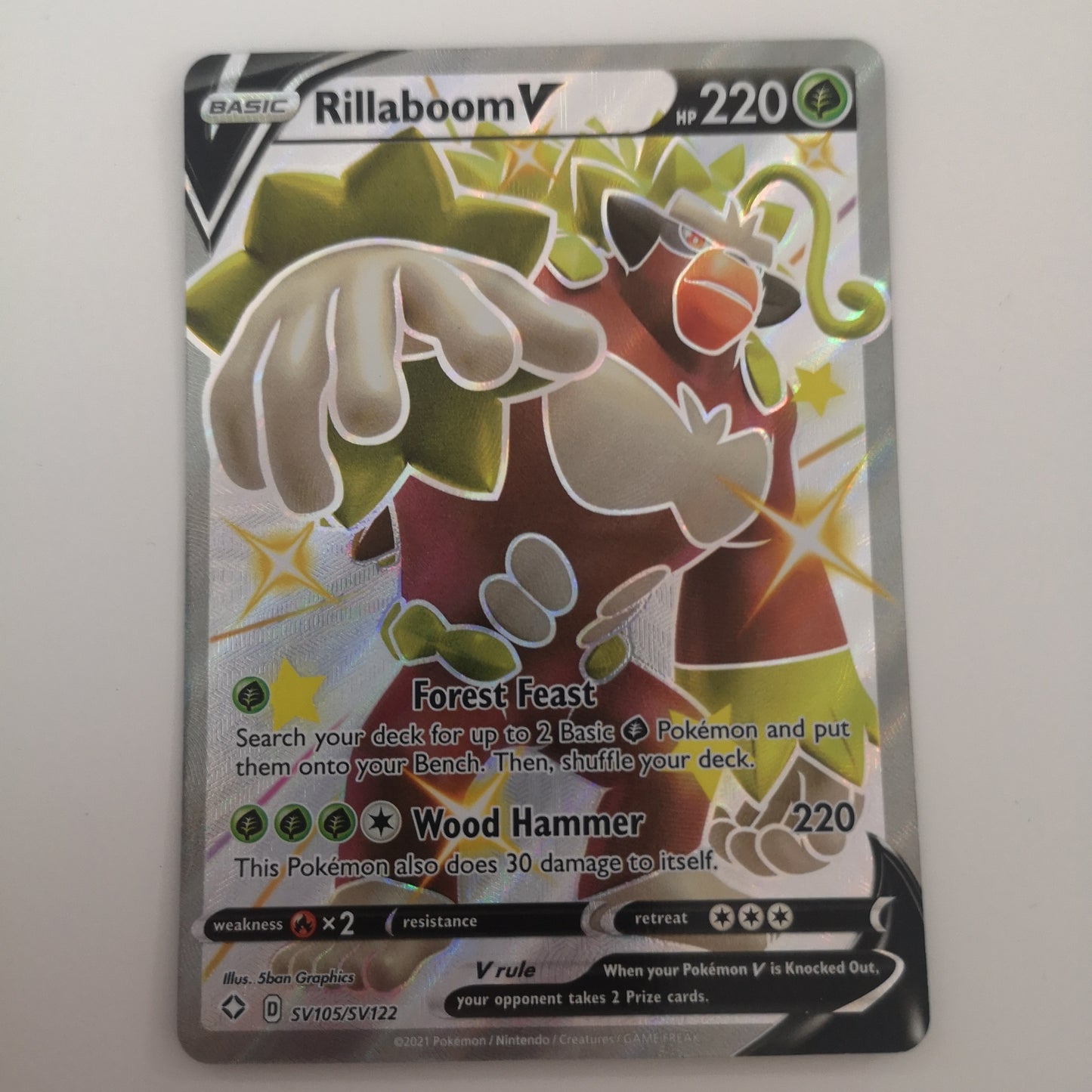 Pokemon Rillaboom V SV105/SV122