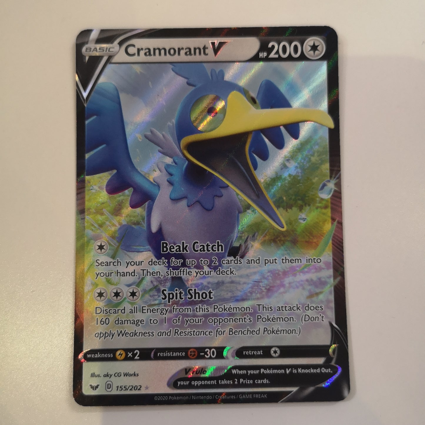 Pokemon Cramorant V 155/202