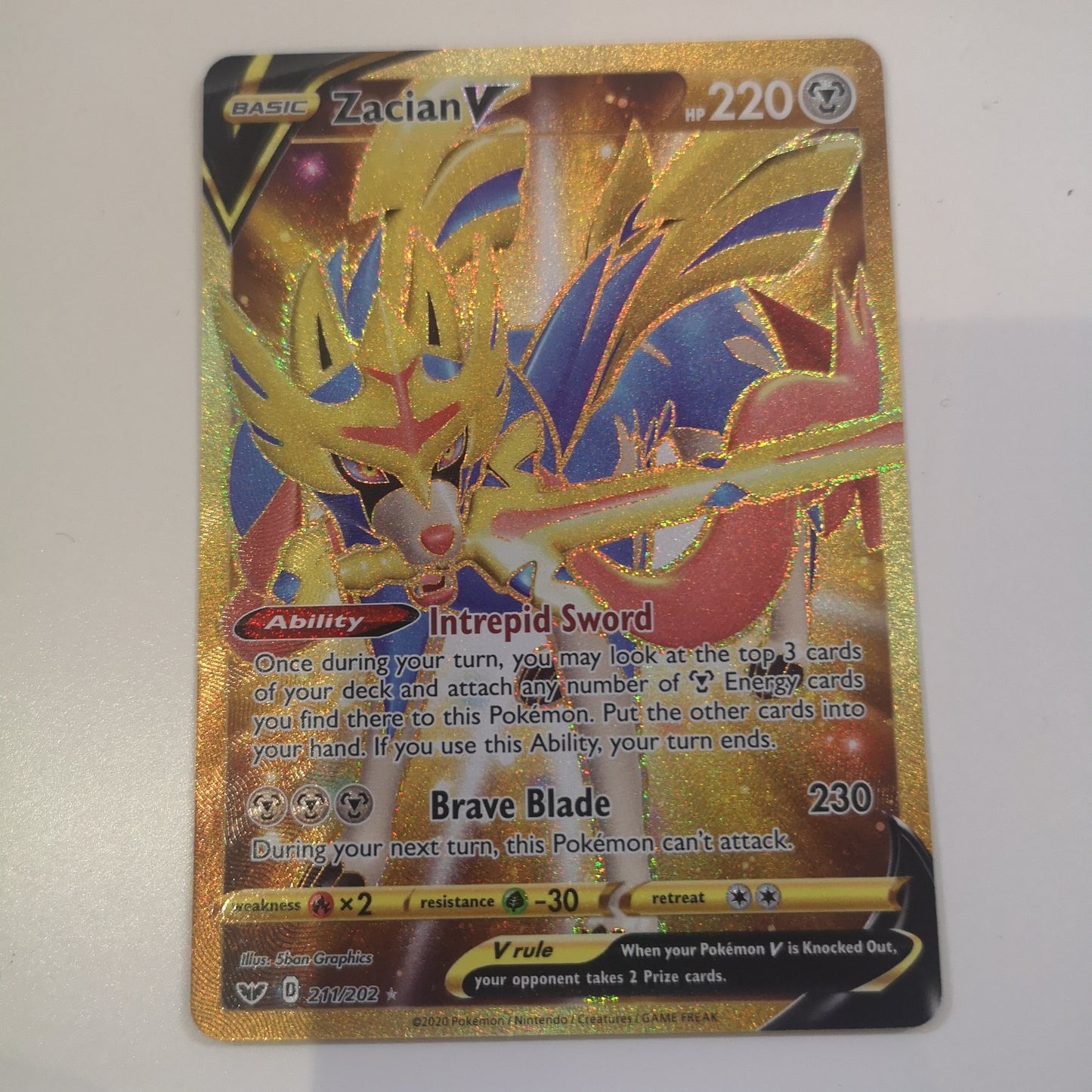 Pokemon Zacian V 211/202