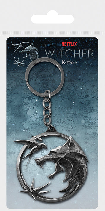 The Witcher (Wolf, Swallow, and Star) Metal Keychain