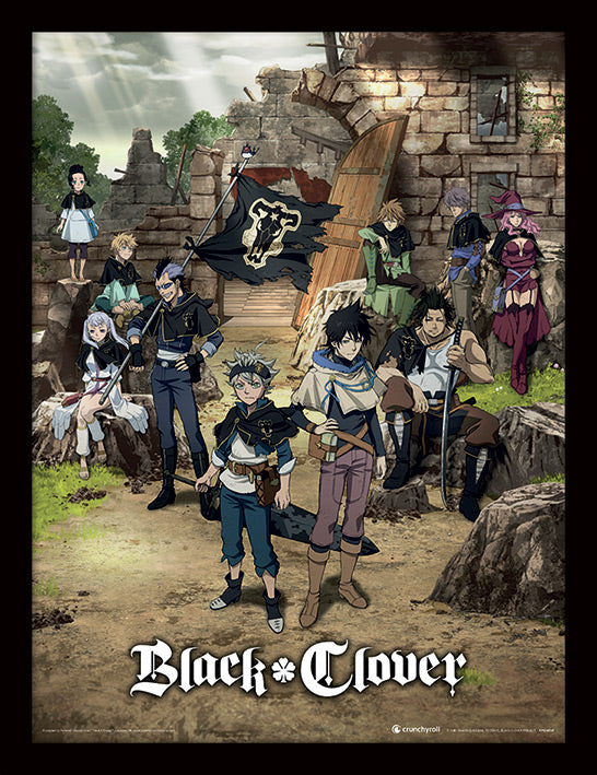 Black Clover (Ruins) Framed Print 30cm x 40cm