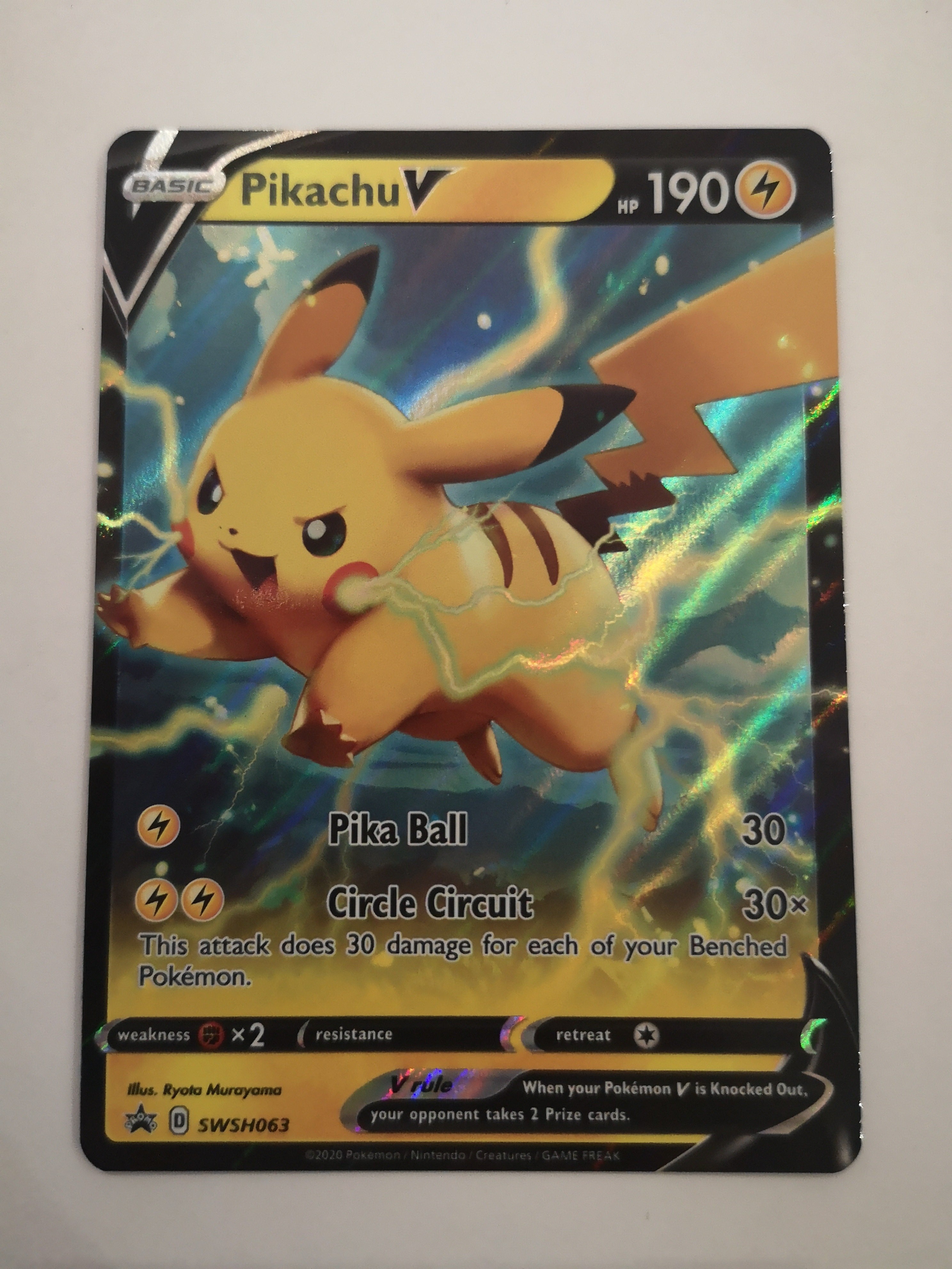 Pokemon Pikachu V SWSH063 Unified Cards Pokemon Pikachu V SWSH063 Unified Cards