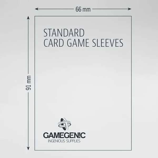 Gamegenic Standard Card Game Value Pack Matte Sleeves- Clear (200ct.)