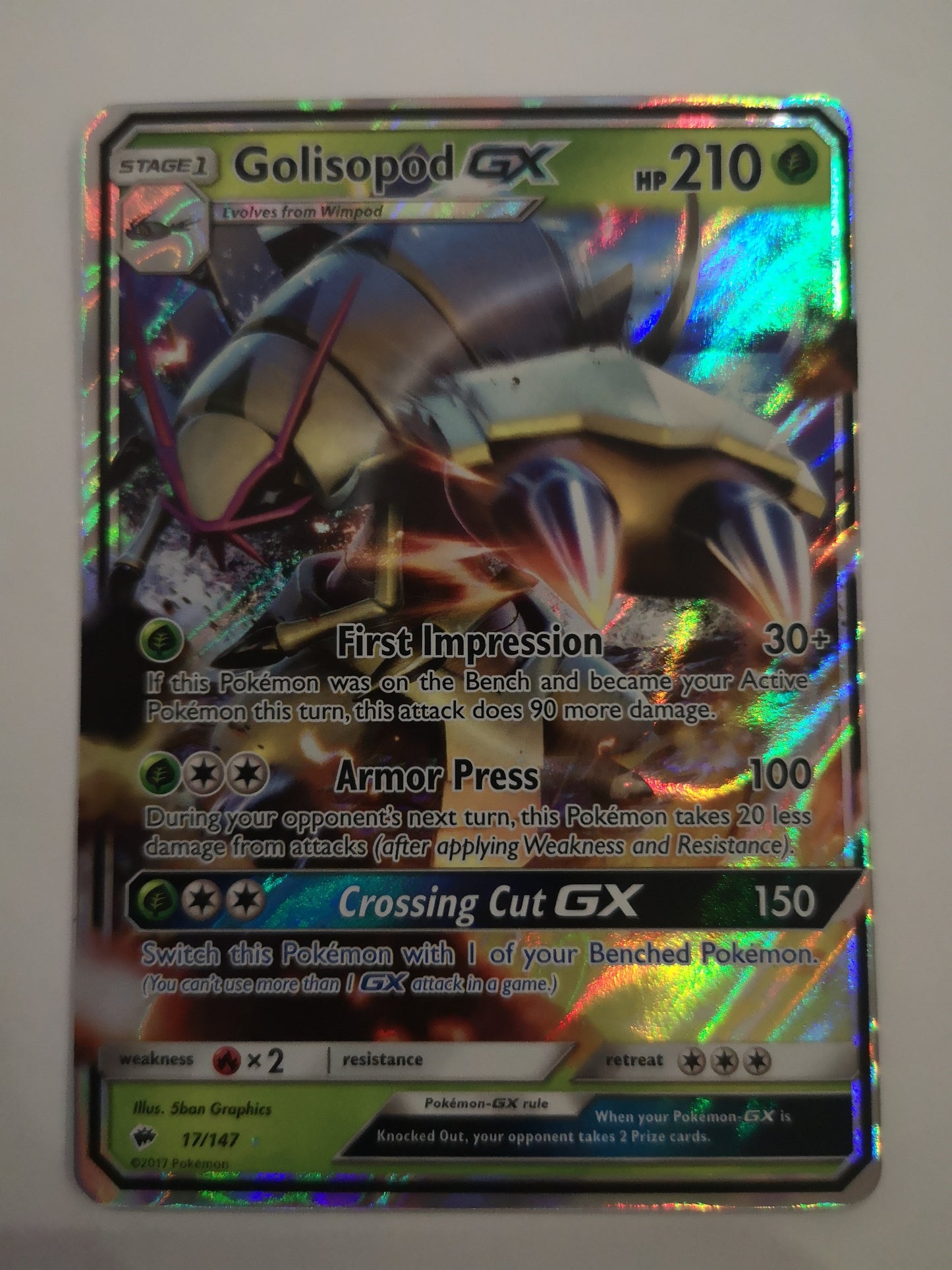 Pokemon Golisopod GX 017/147