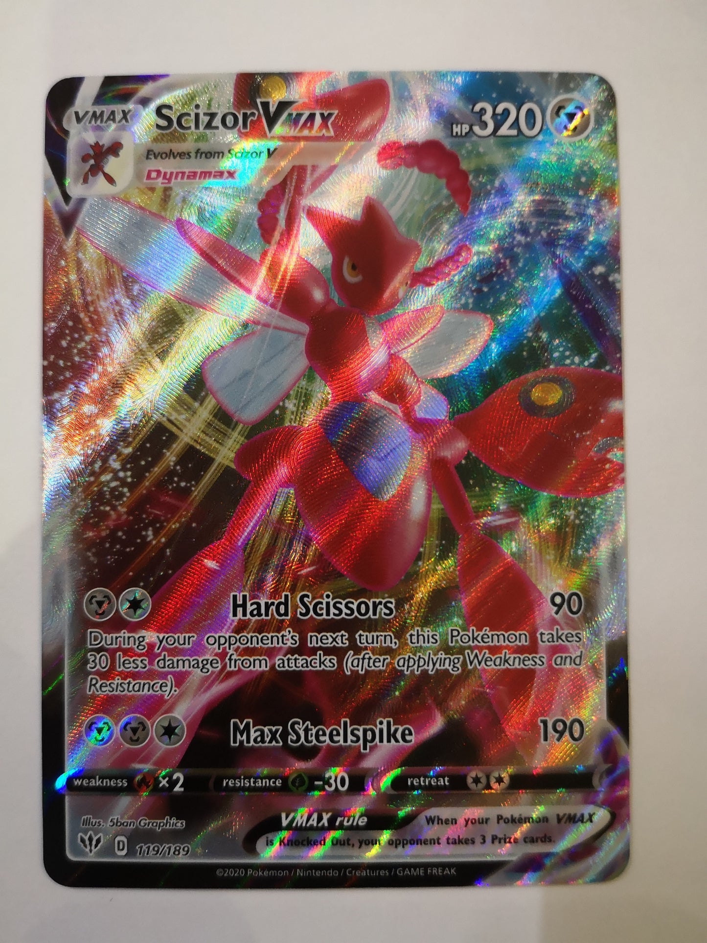 Pokemon Scizor VMAX 119/189