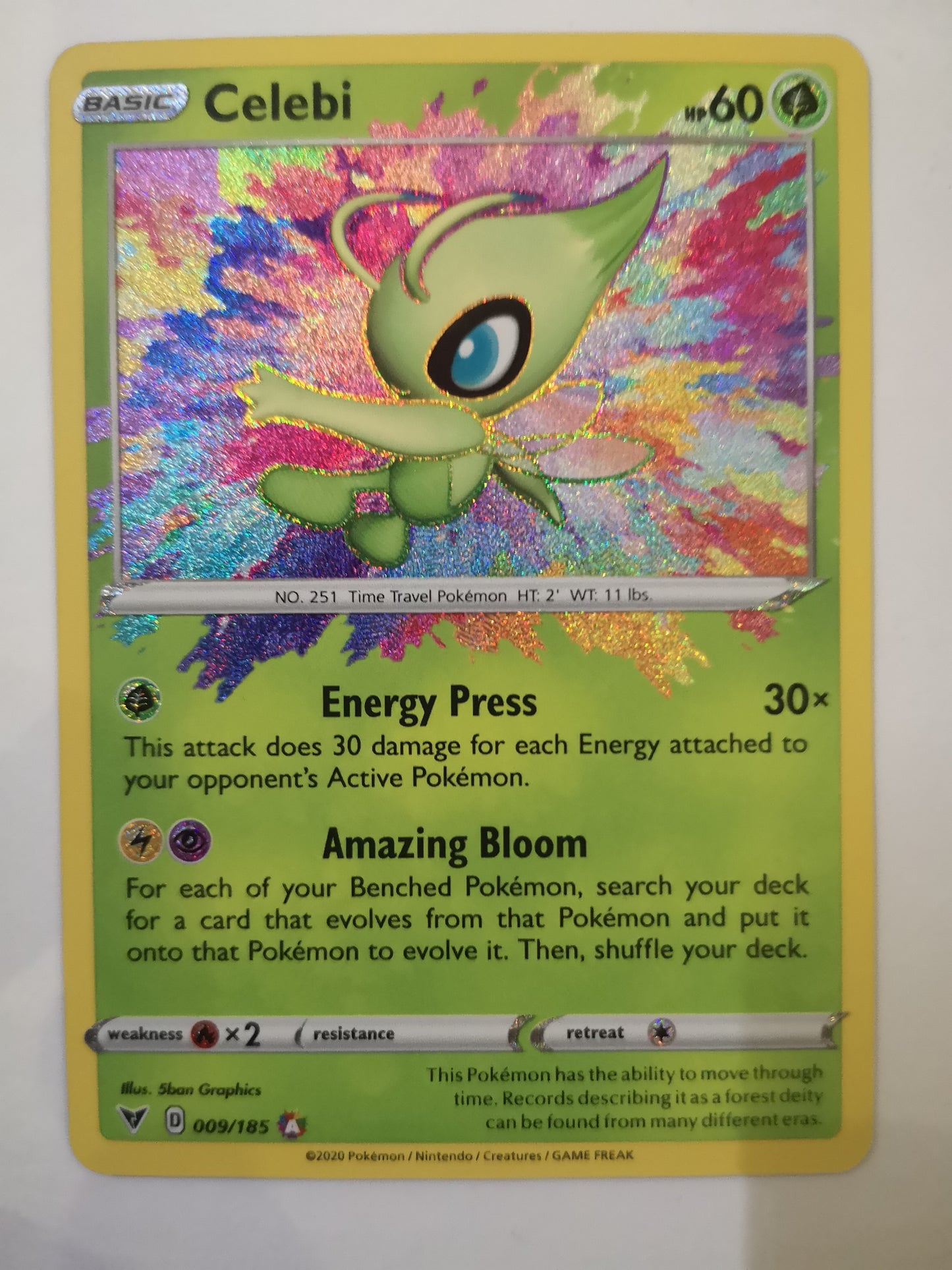 Pokemon Celebi Amazing Rare 009/185