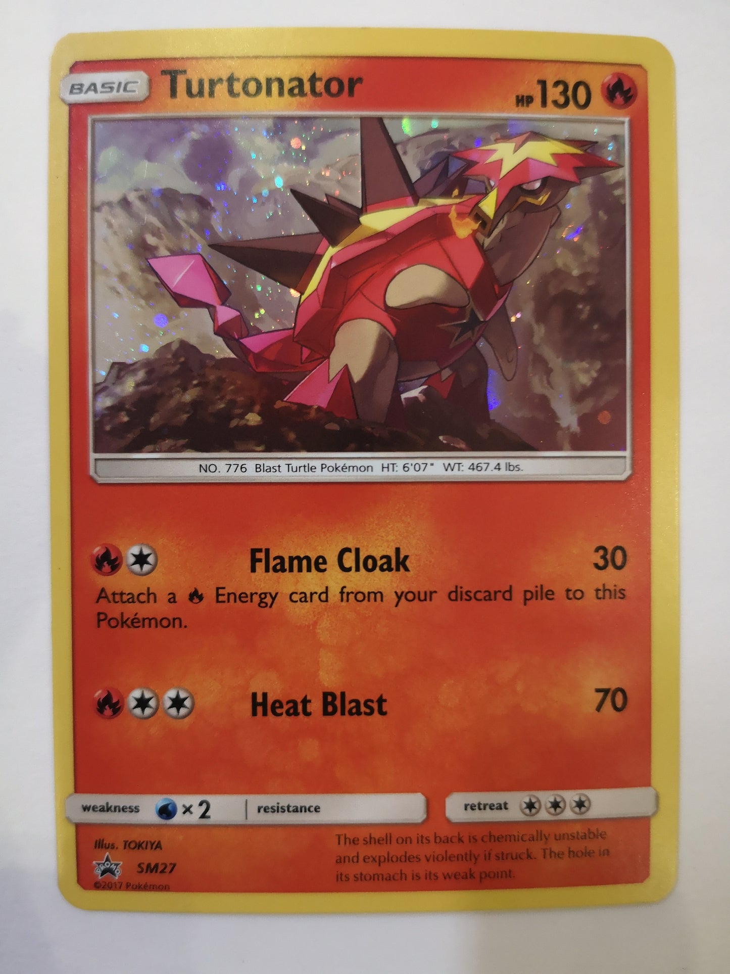 Pokemon Turtonator Holo SM27