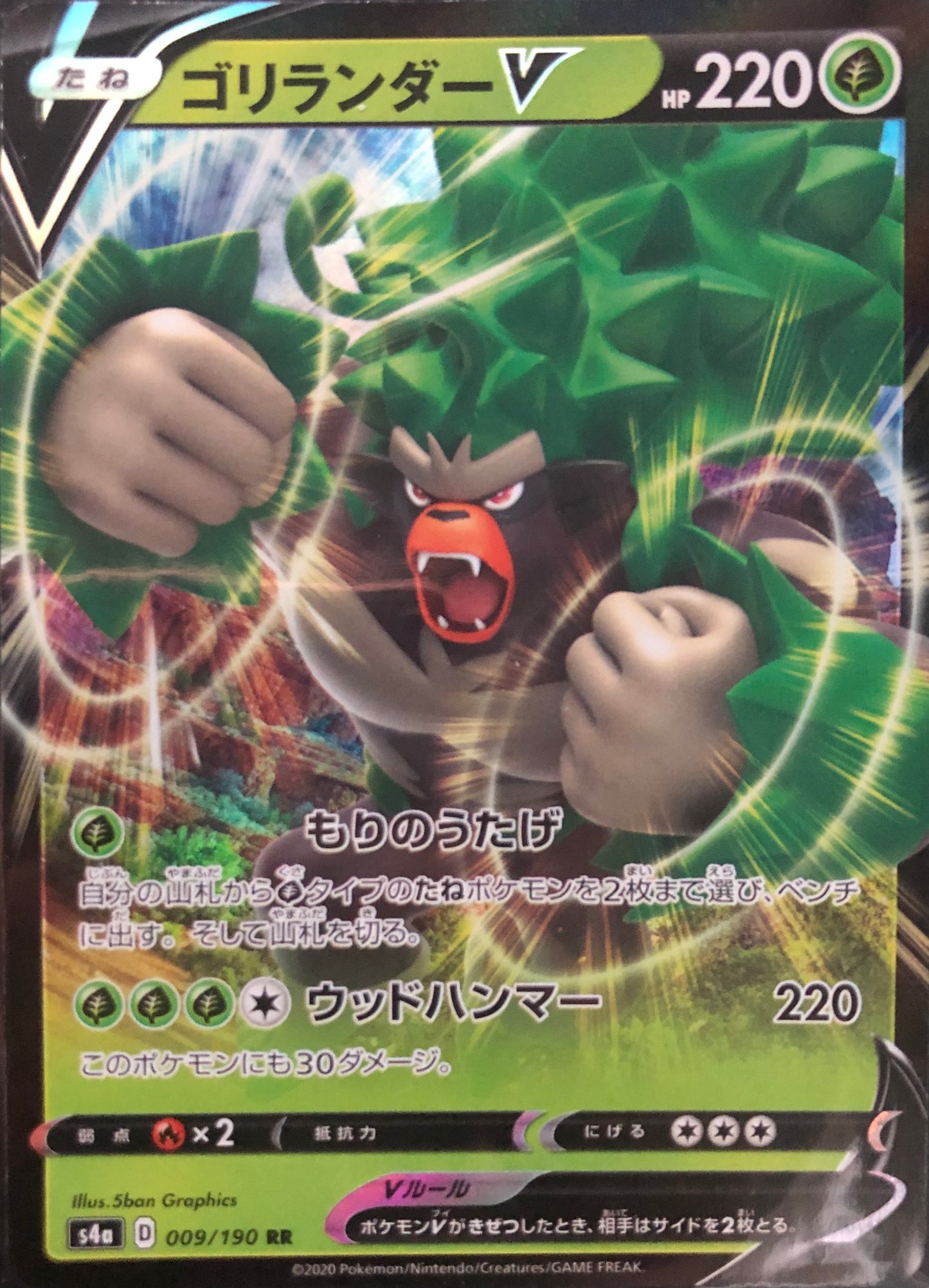 Japanese Rillaboom V 009/190