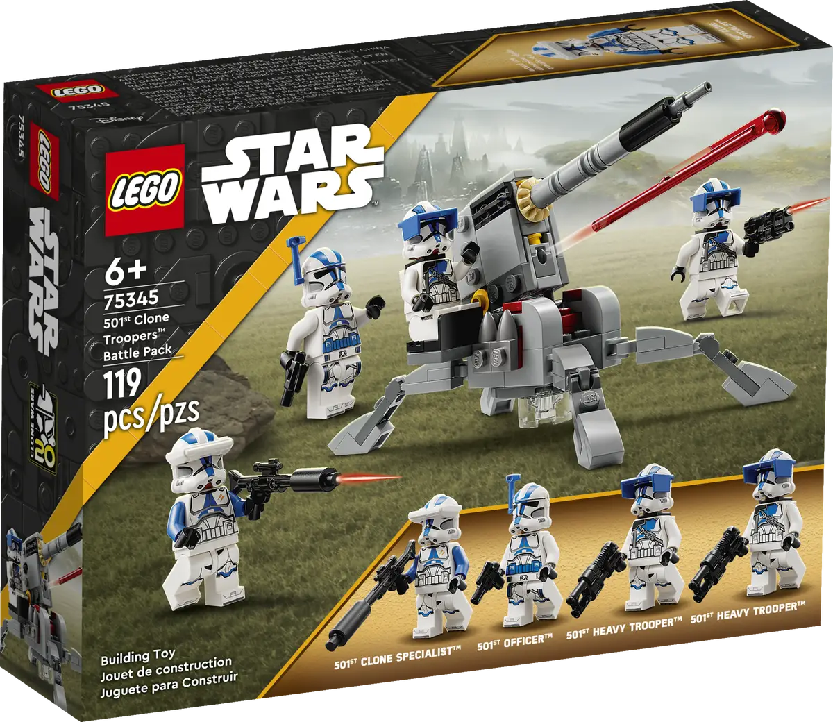 LEGO STAR WARS 501ST CLONE TROOPERS BATTLE PACK (75345)