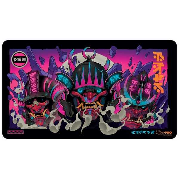 Magic: The Gathering - Kamigawa Neon Dynasty Black Stitched Playmat