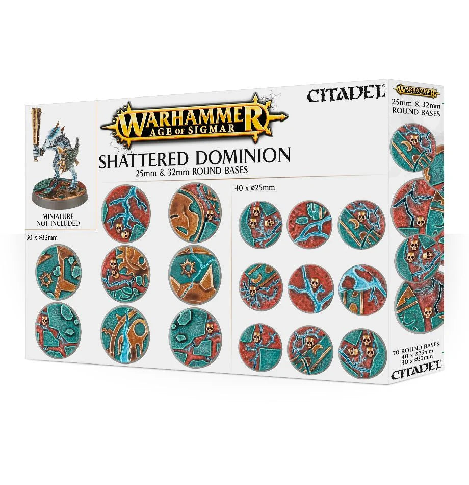Warhammer Shattered Dominion 25 & 32mm Round Bases