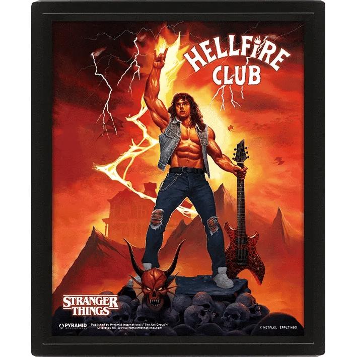 Stranger Things 4 (Hellfire Tribute) 10 x 8" 3D Lenticular Poster