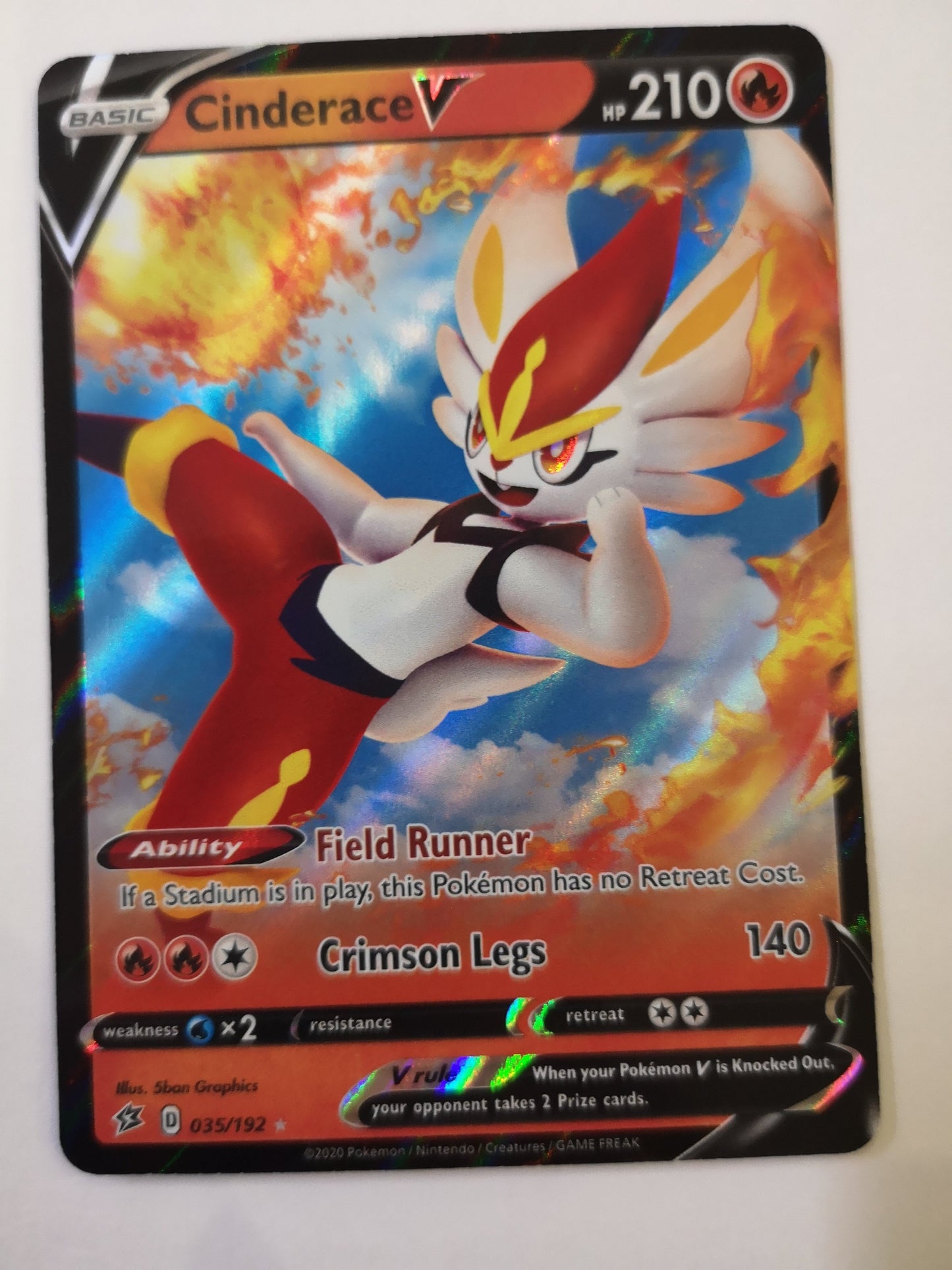 Pokemon Cinderace V 035/192