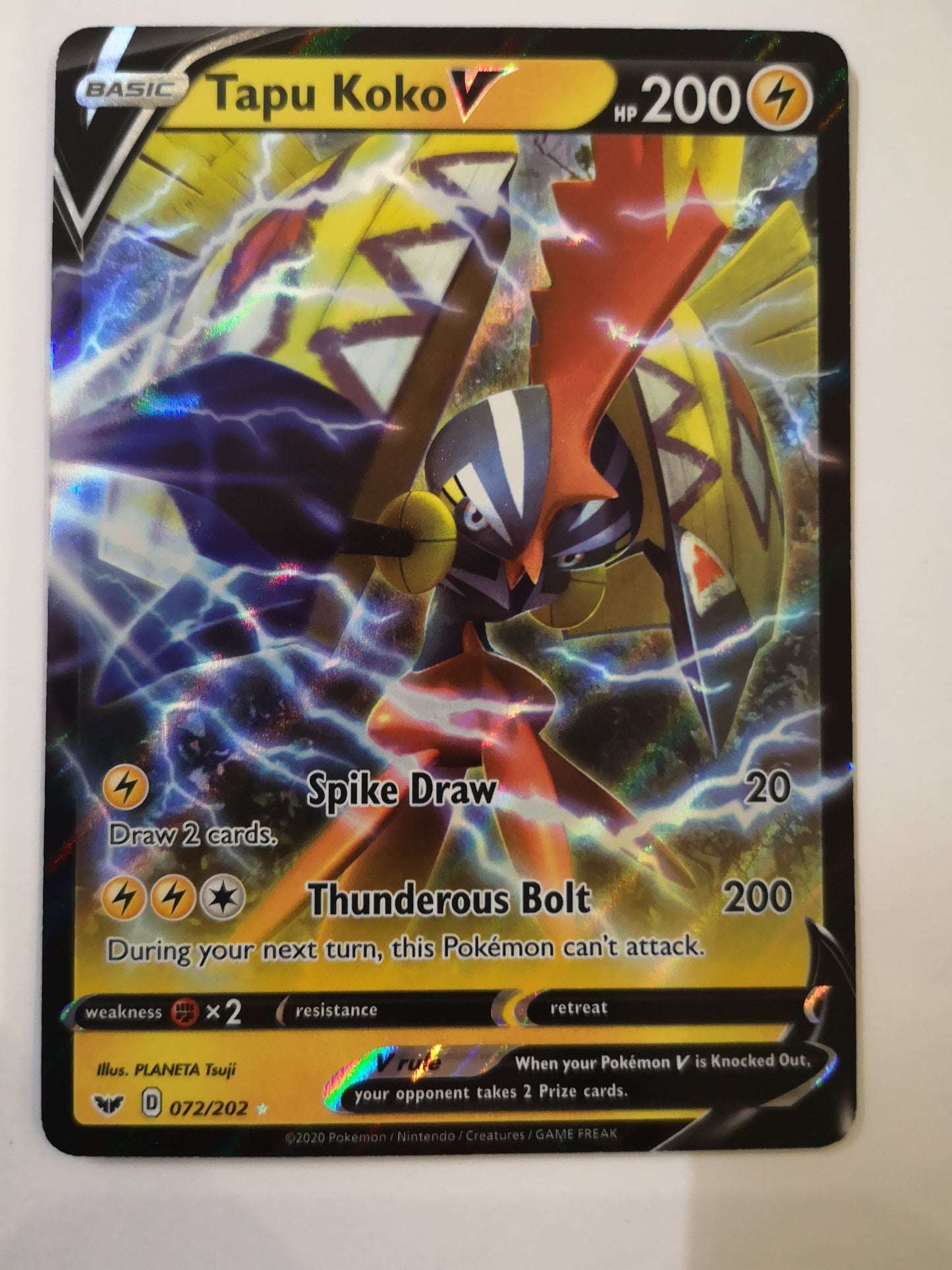 Pokemon Tapu Koko V 072/202