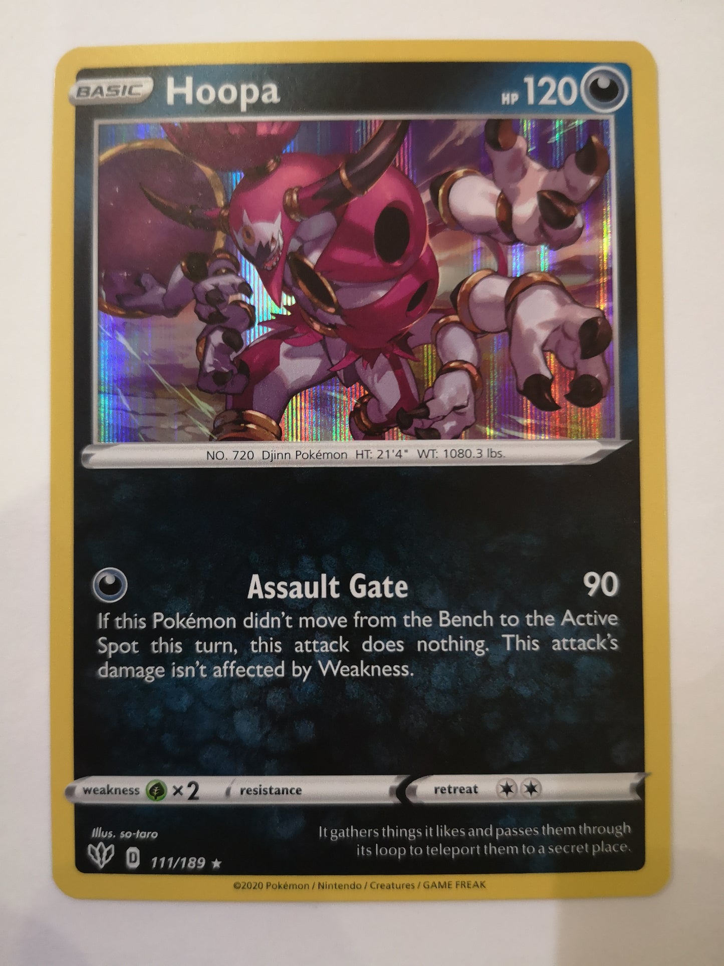 Pokemon Hoopa Holo 111/189