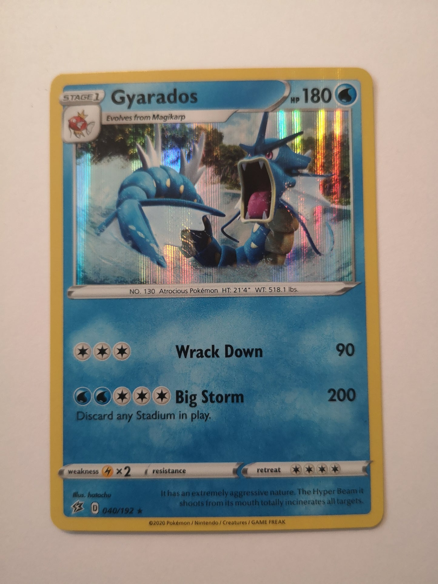 Pokemon Gyarados Holo 040/192