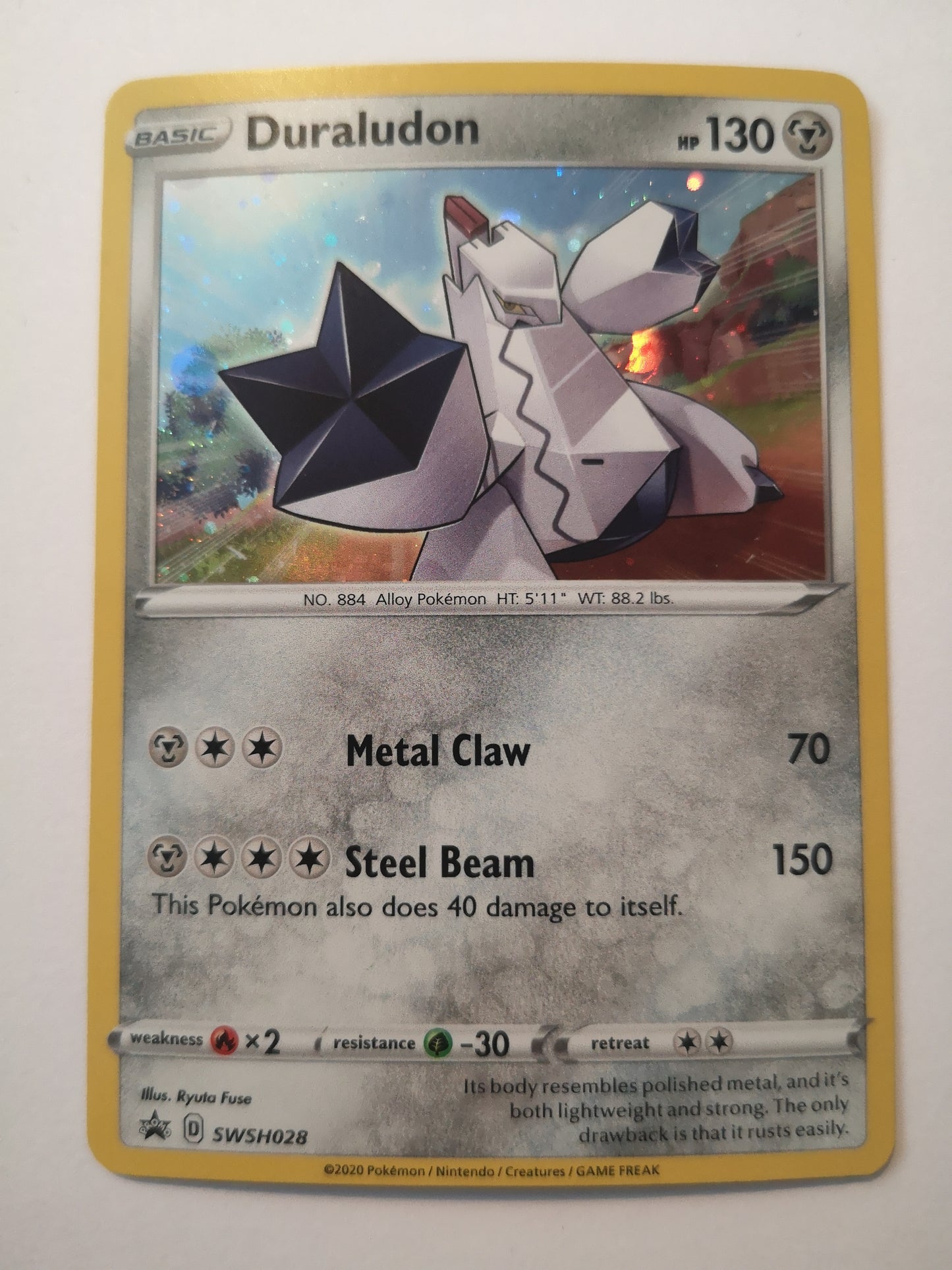 Pokemon Duraludon Holo SWSH028