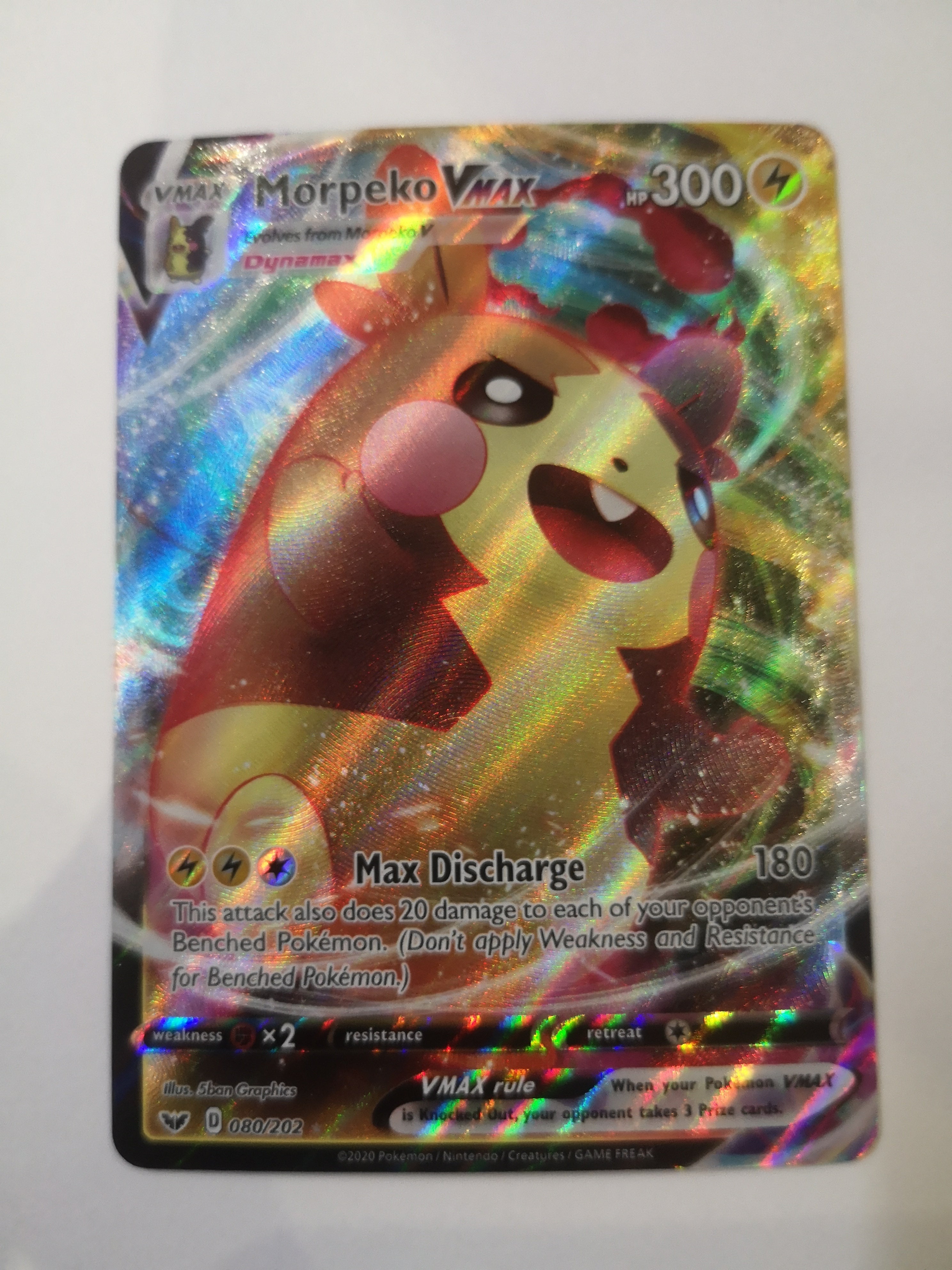 Pokemon Morpeko VMAX 080/202 Unified Cards Pokemon Morpeko VMAX 080/202 Unified Cards