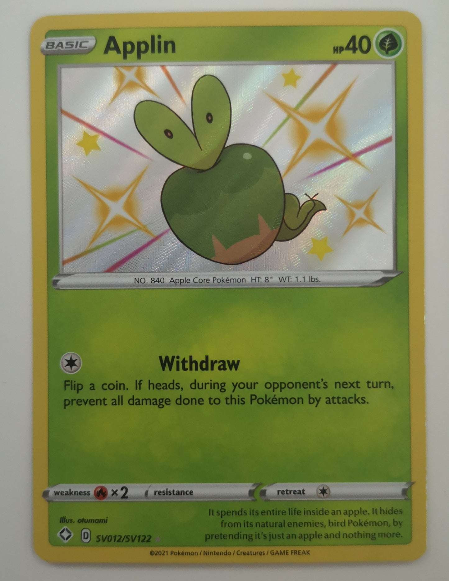 Pokemon Applin SV012/SV122