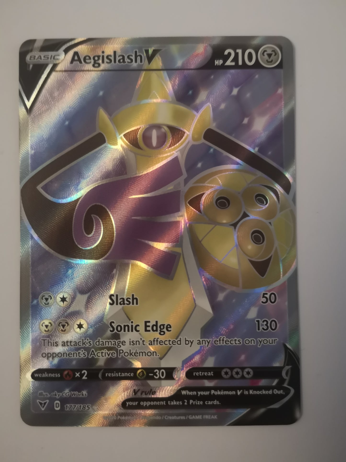 Pokemon Aegislash V 177/185