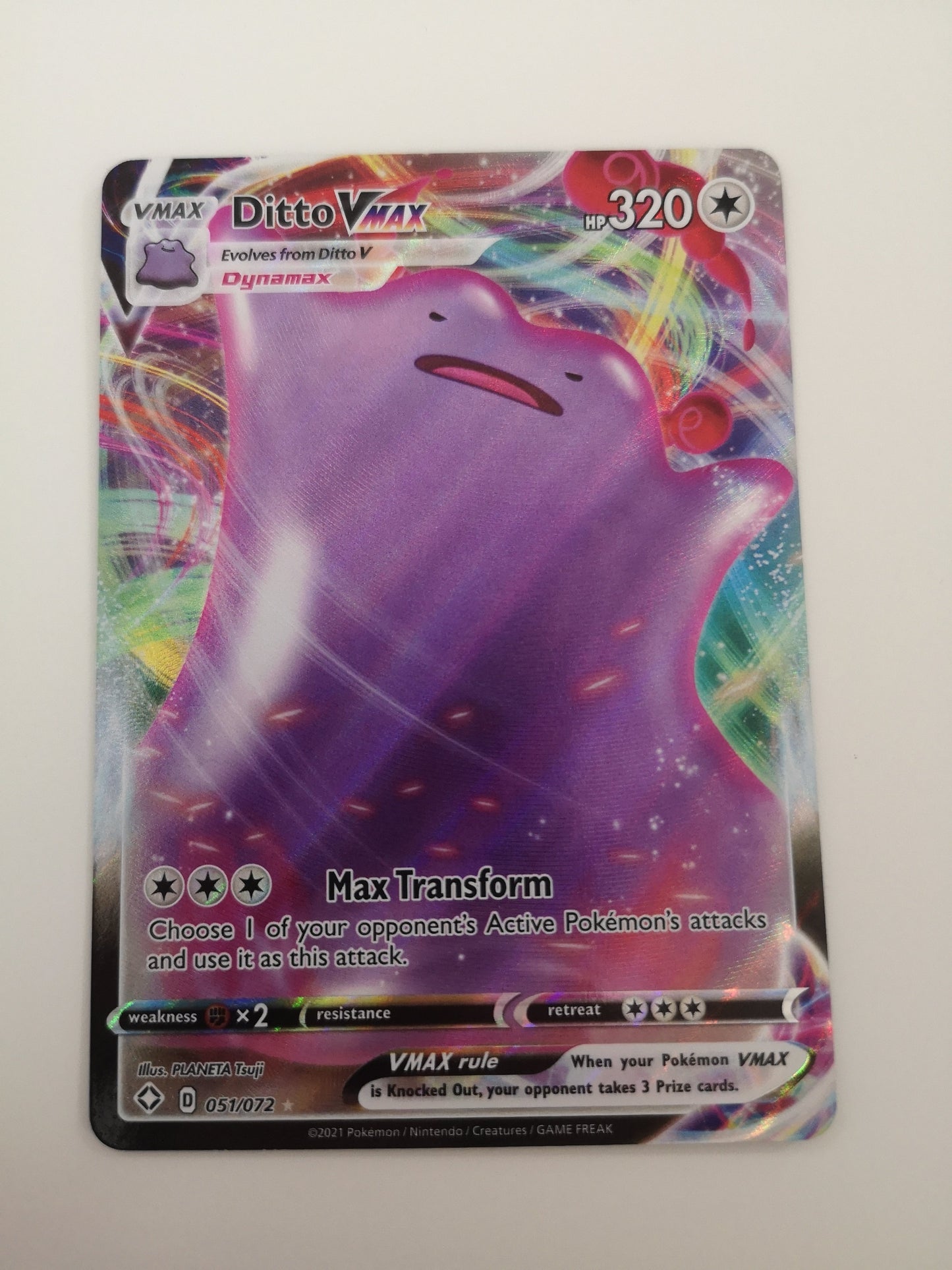 Pokemon Ditto VMAX 051/072