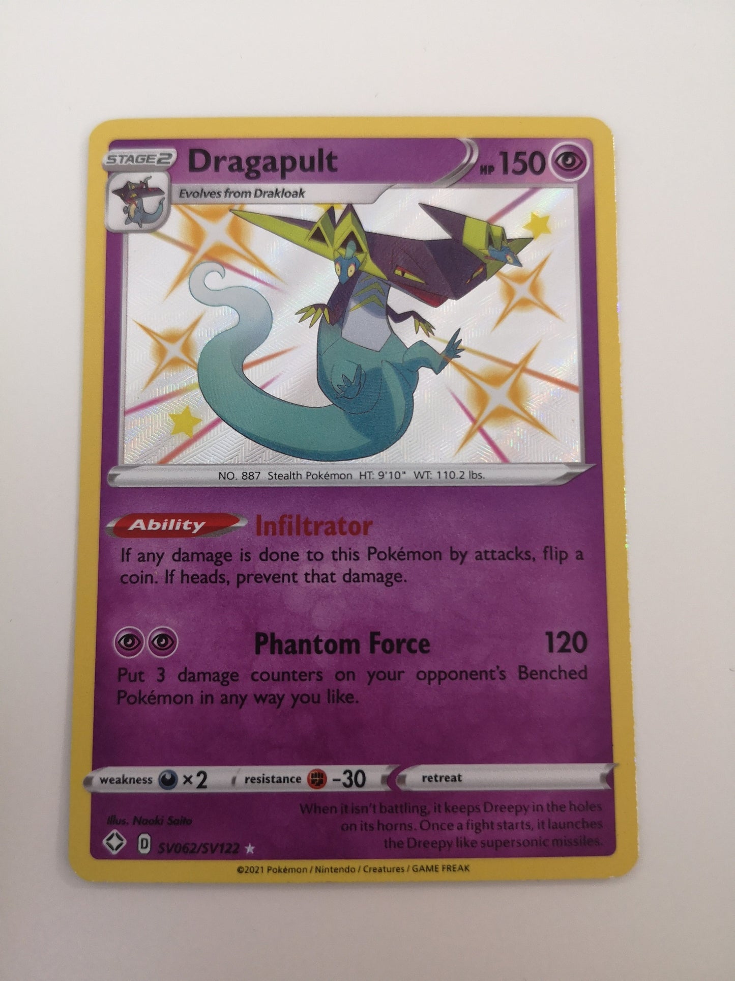 Pokemon Dragapult SV062/SV122