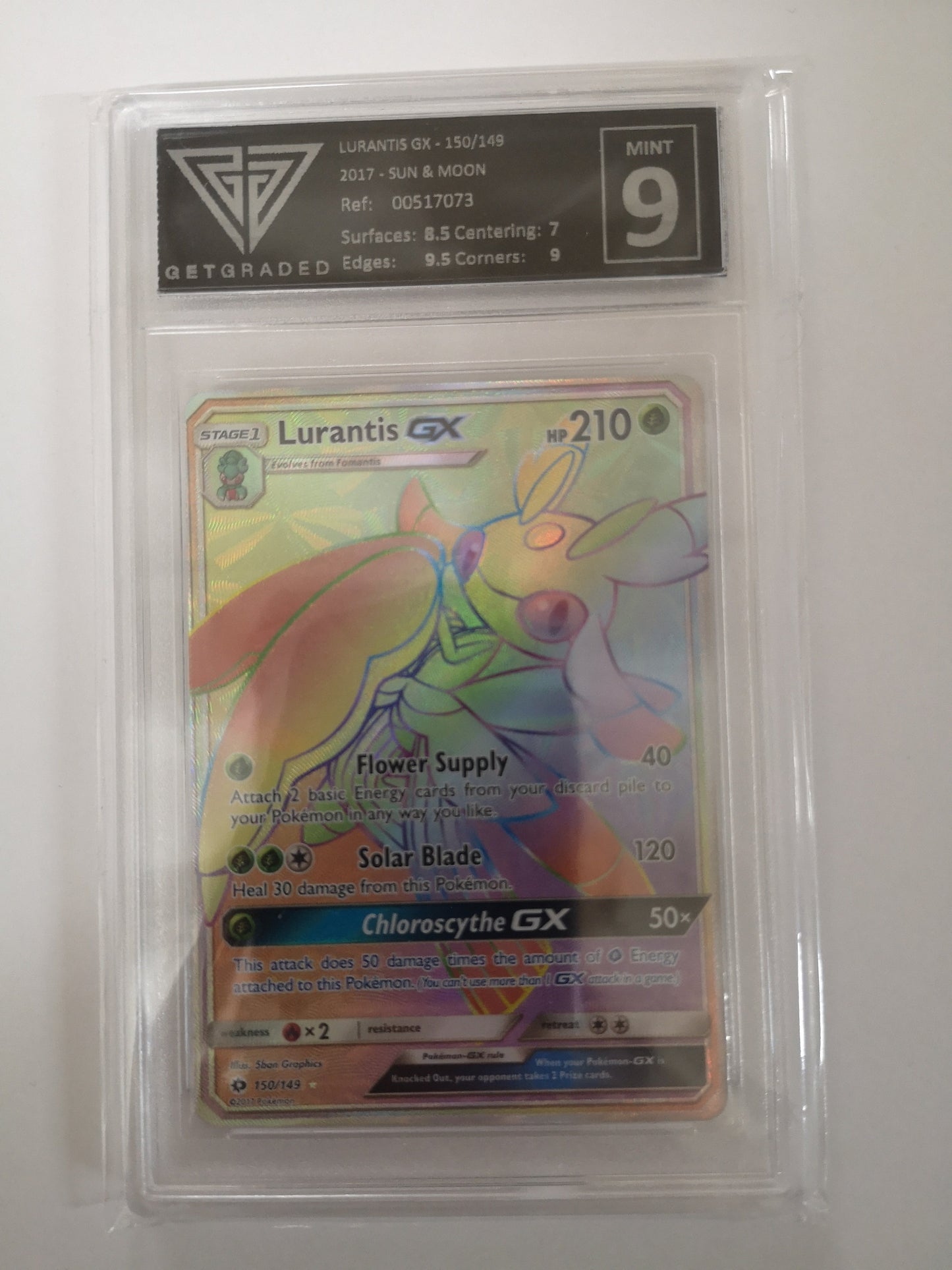 Pokemon Lurantis GX 150/149 Get Graded 9