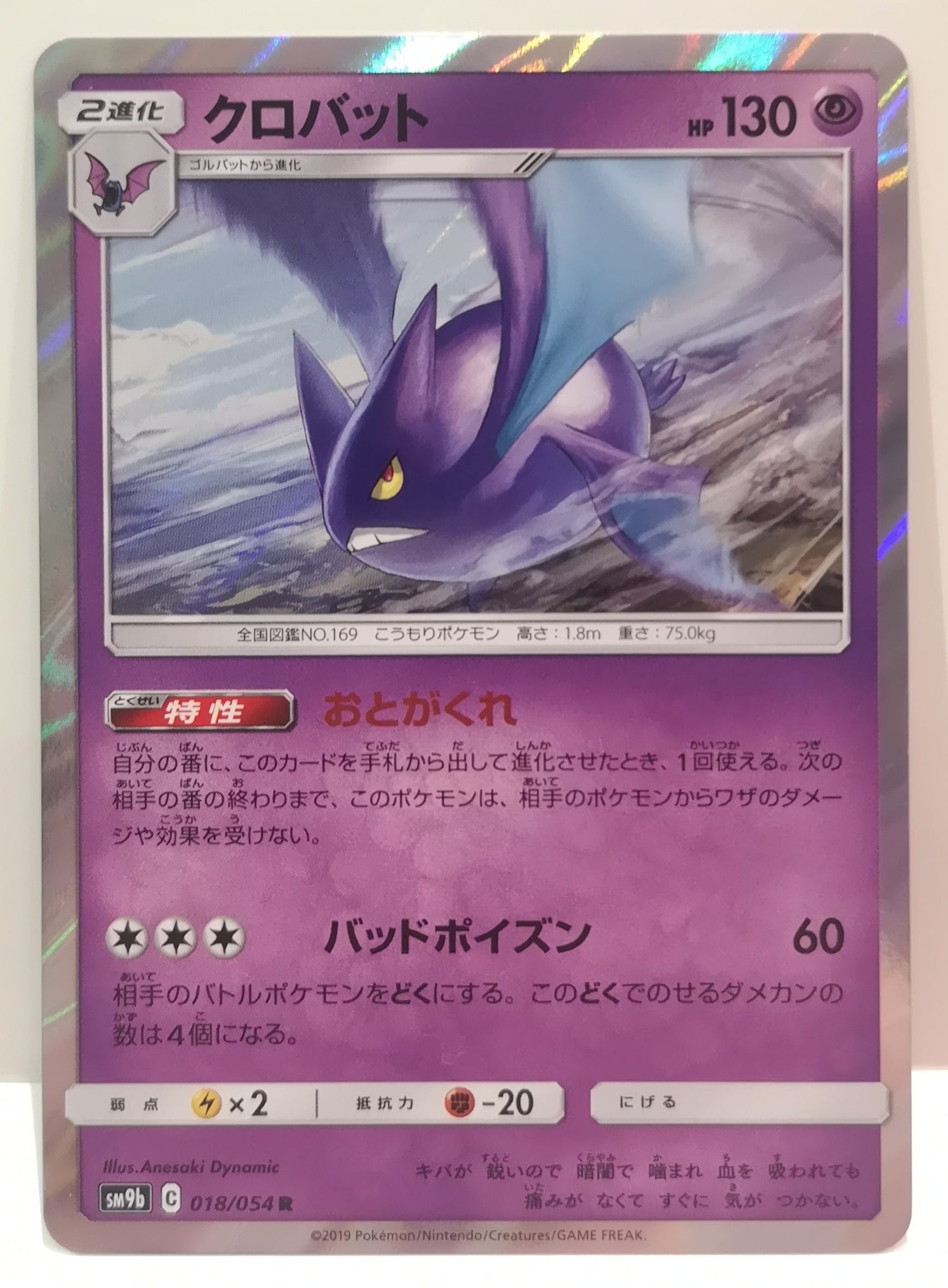 Pokemon Crobat Holo (Japanese) 018/054