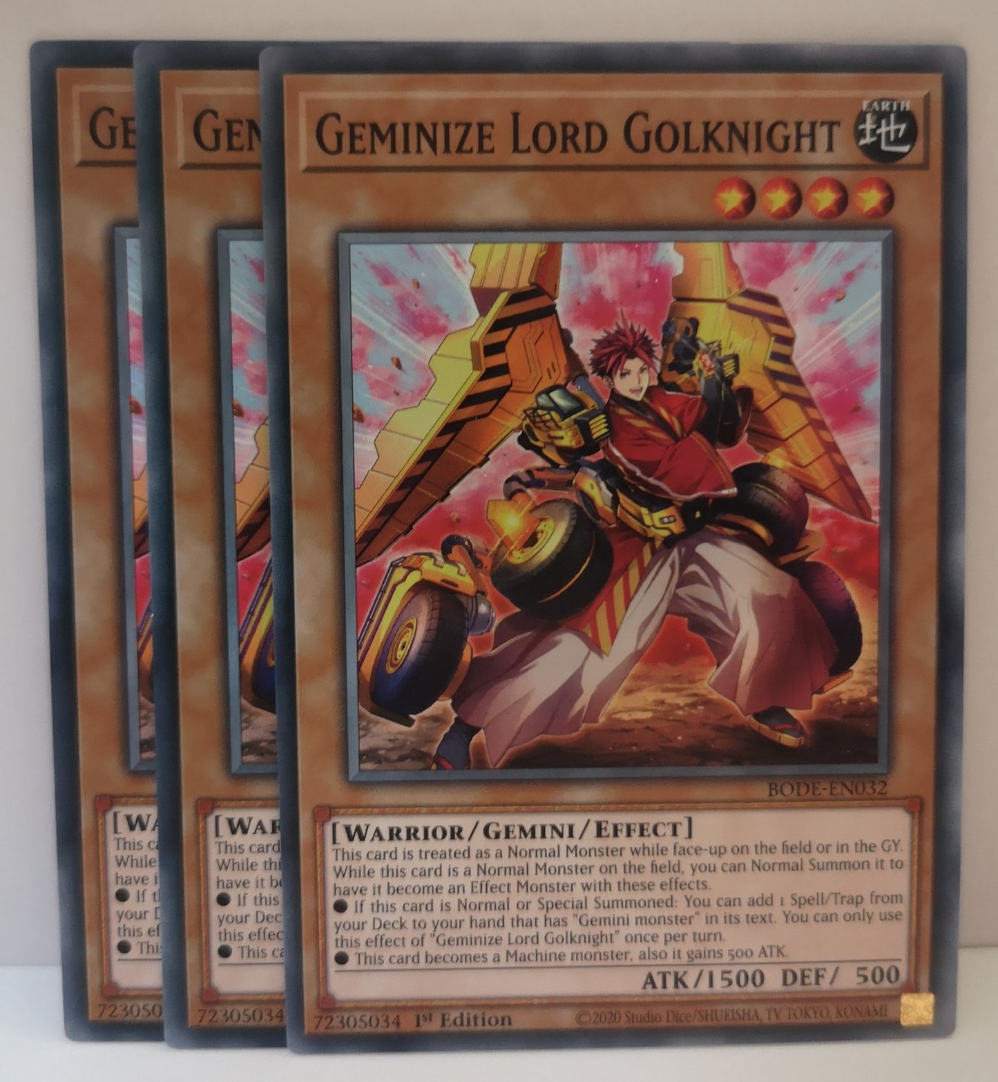 Yu-Gi-Oh! Geminize Lord Golknight Playset BODE-EN032