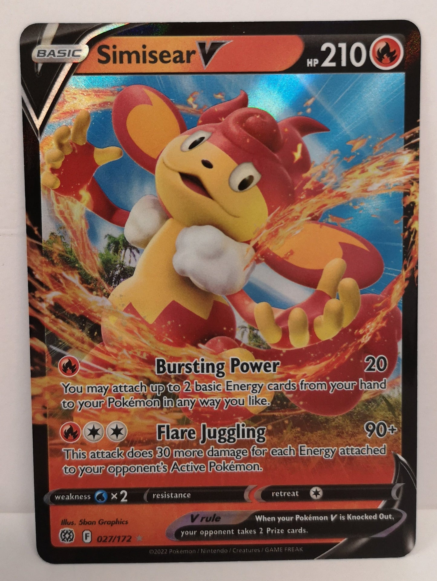 Pokemon Simisear V 027/172