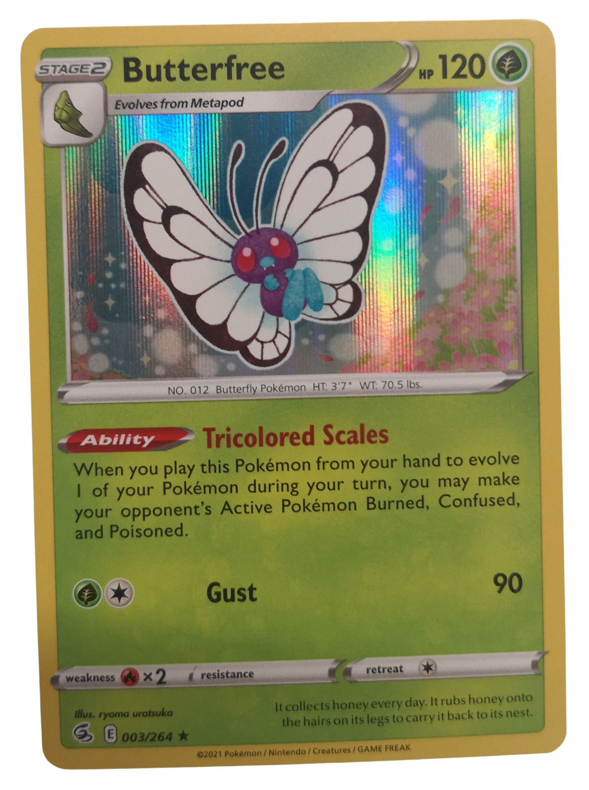 Pokemon Butterfree Holo 003/264