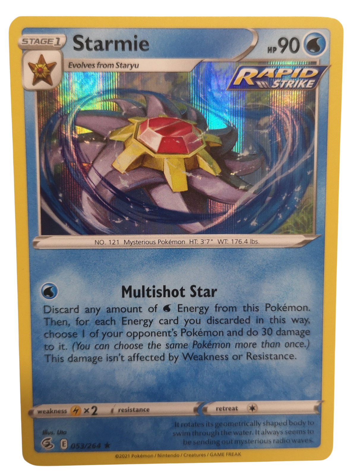 Pokemon Starmie Holo 053/264