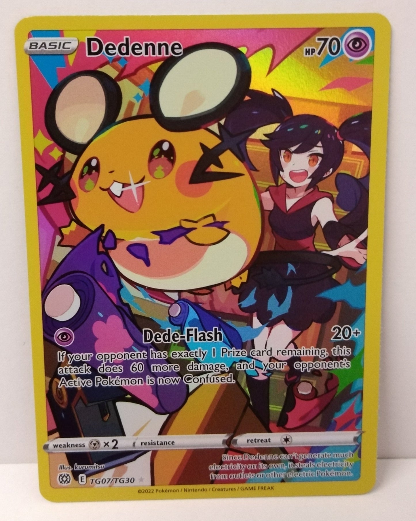 Pokemon Dedenne Character Rare TG07/TG30