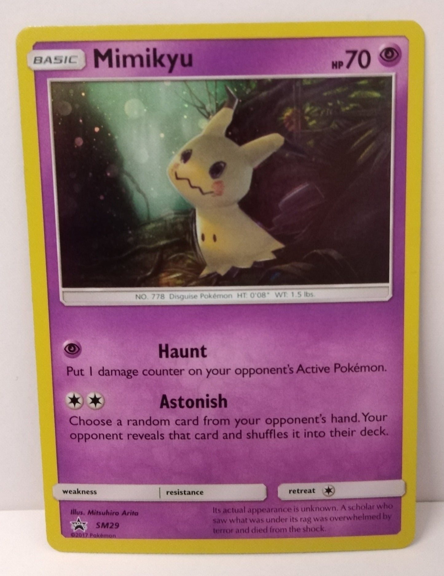 Pokemon Mimikyu Holo SM29