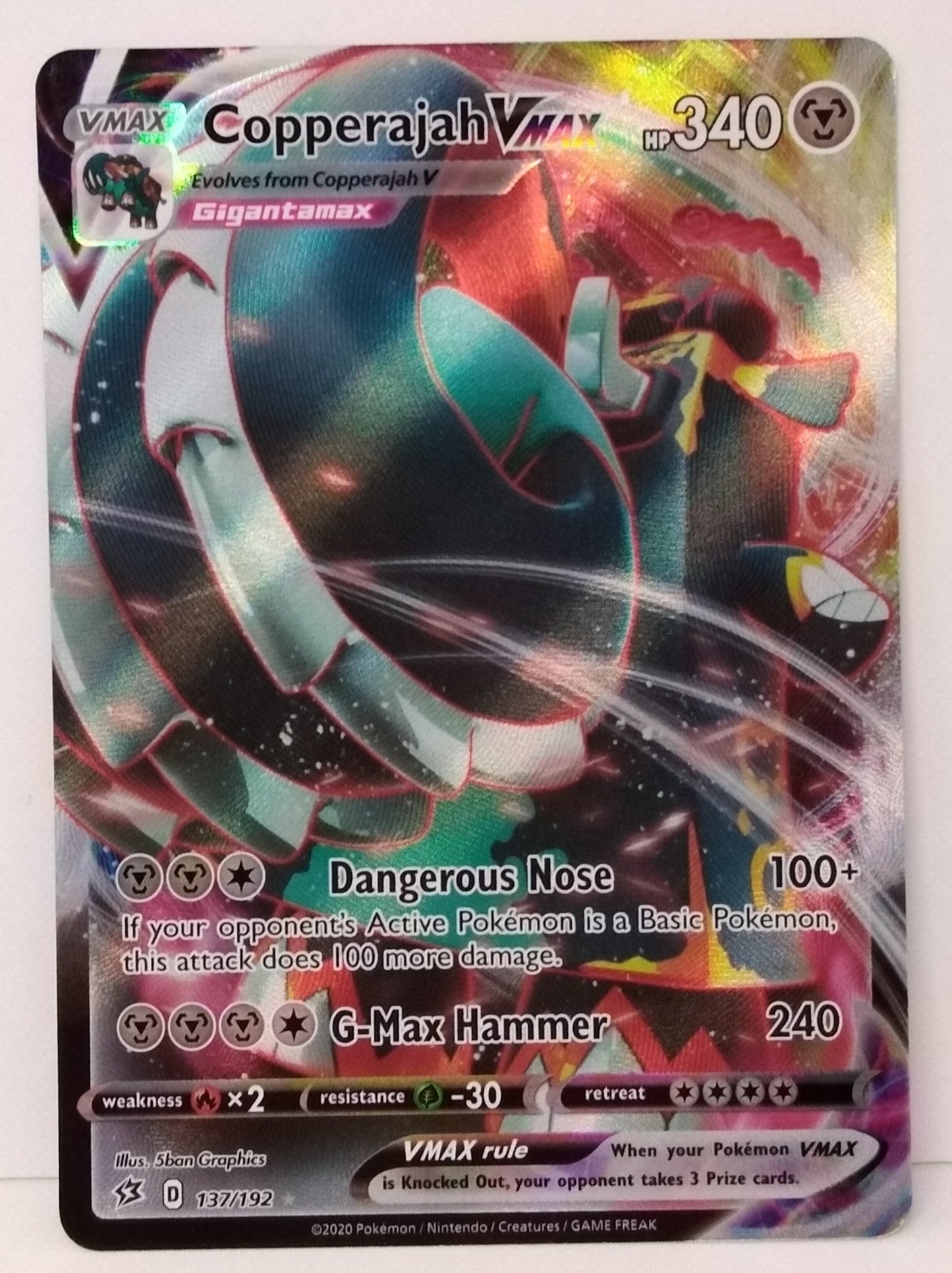 Pokemon Copperajah VMAX 137/192
