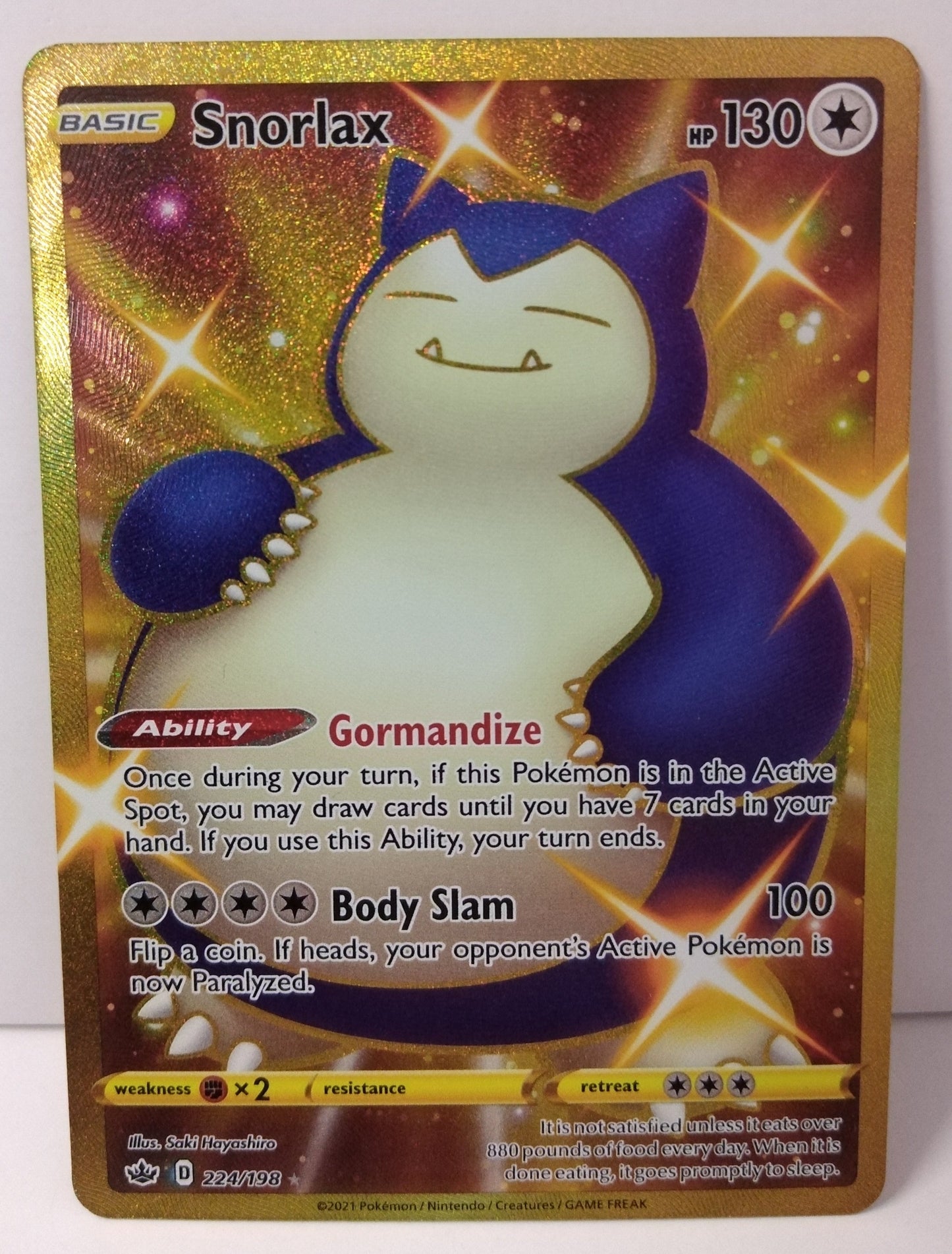 Pokemon Snorlax 224/198