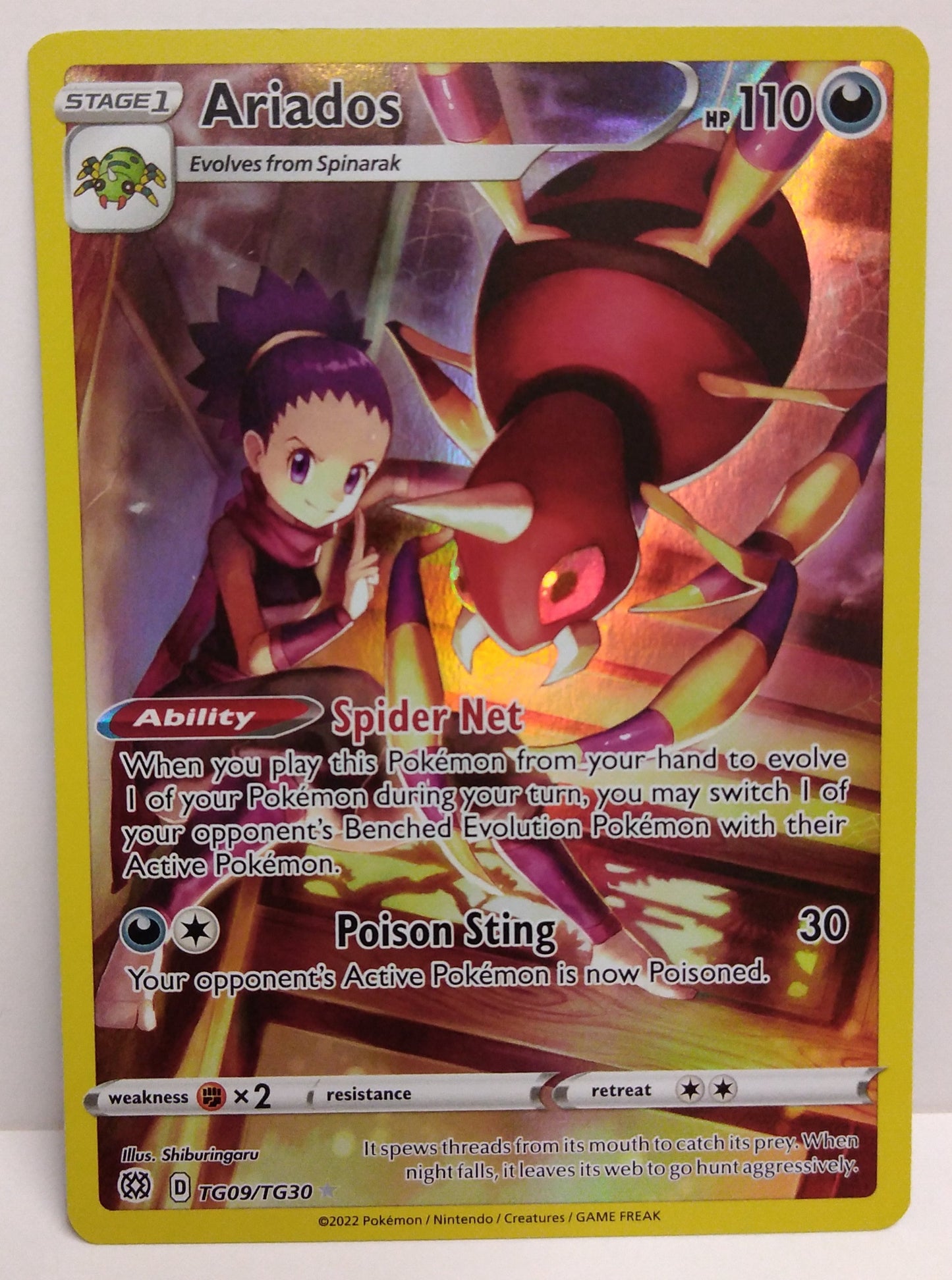 Pokemon Ariados Character Rare TG09/TG30