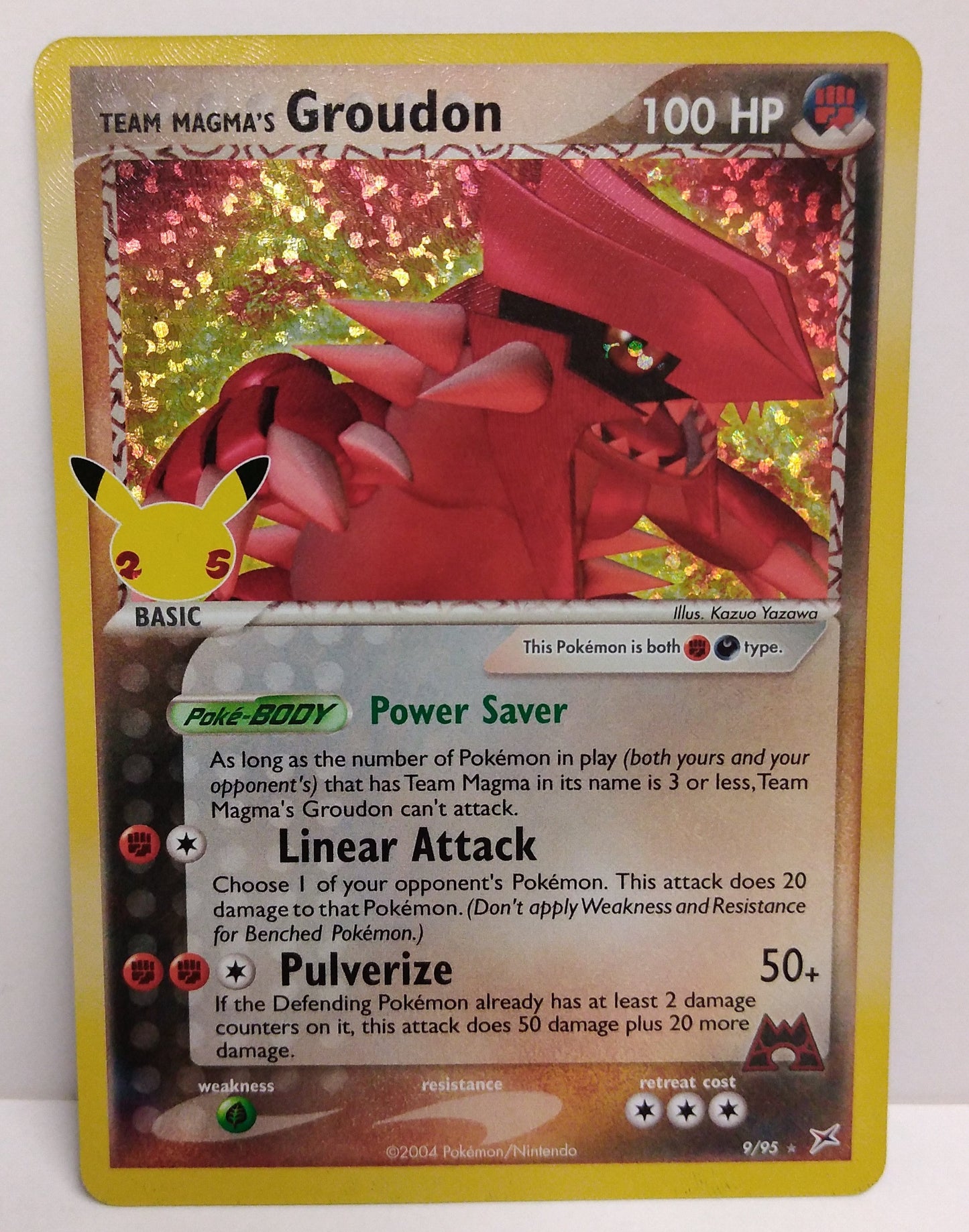 Pokemon Team Magma's Groudon 9/95
