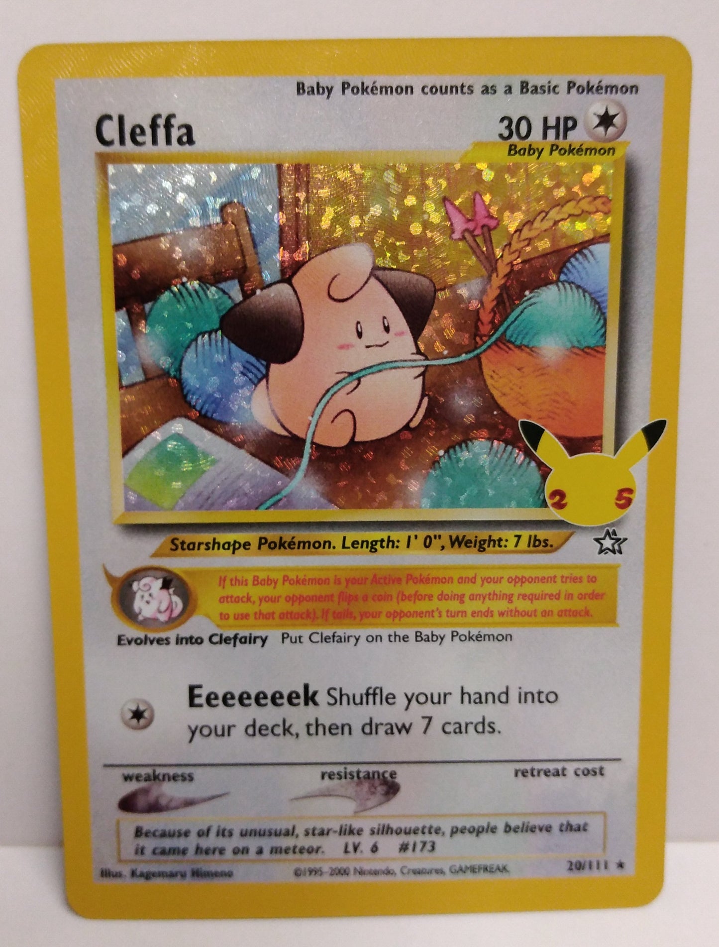 Pokemon Cleffa Holo 20/111 Celebrations