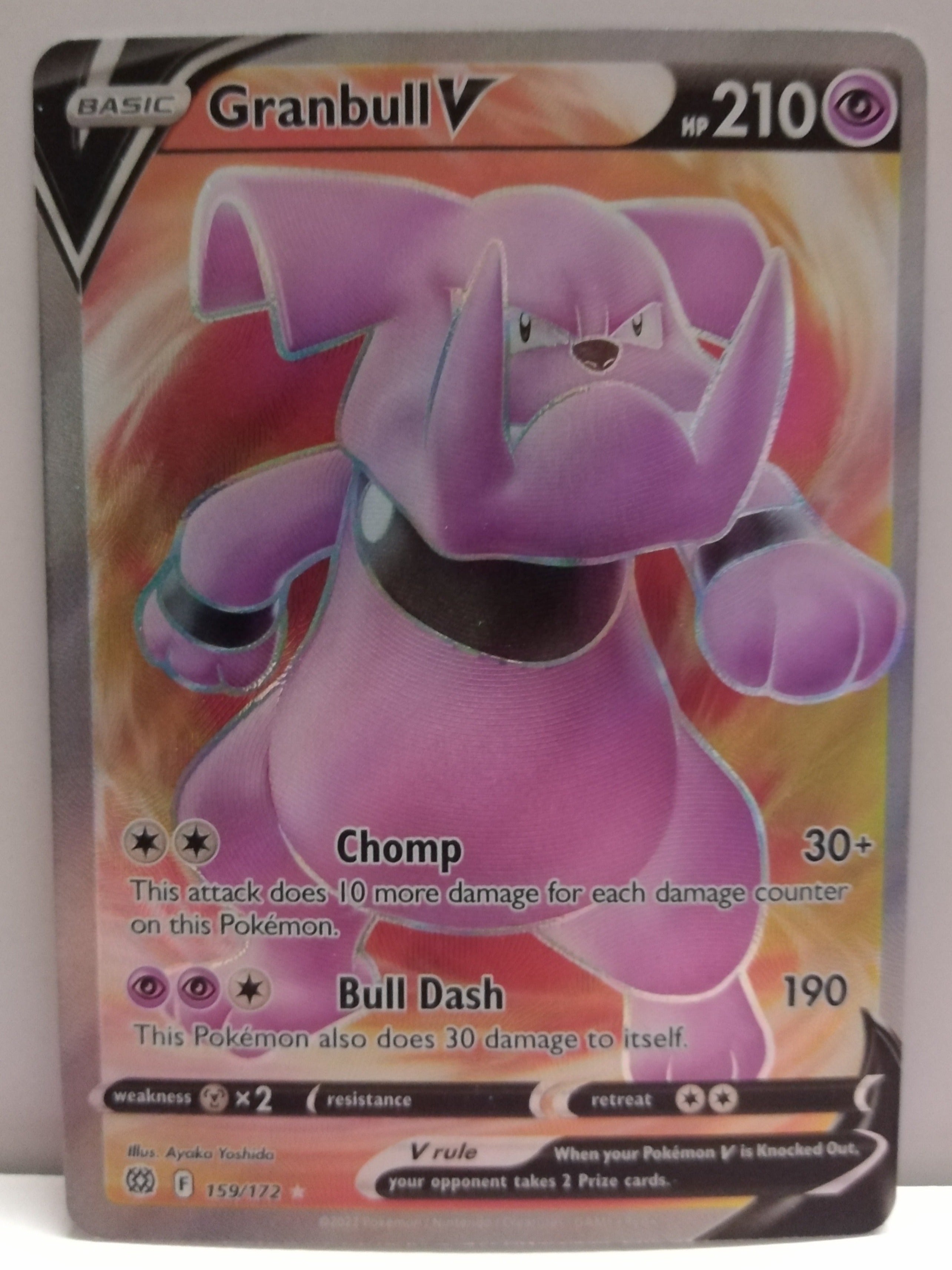 Pokemon Granbull V Full Art 159/172 Unified Cards Pokemon Granbull V Full Art 159/172 Unified Cards