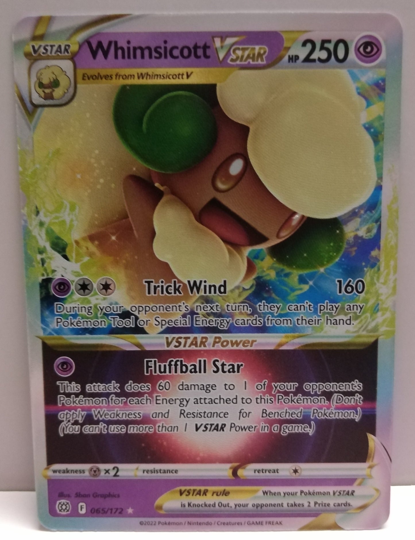 Pokemon Whimsicott Vstar 065/172
