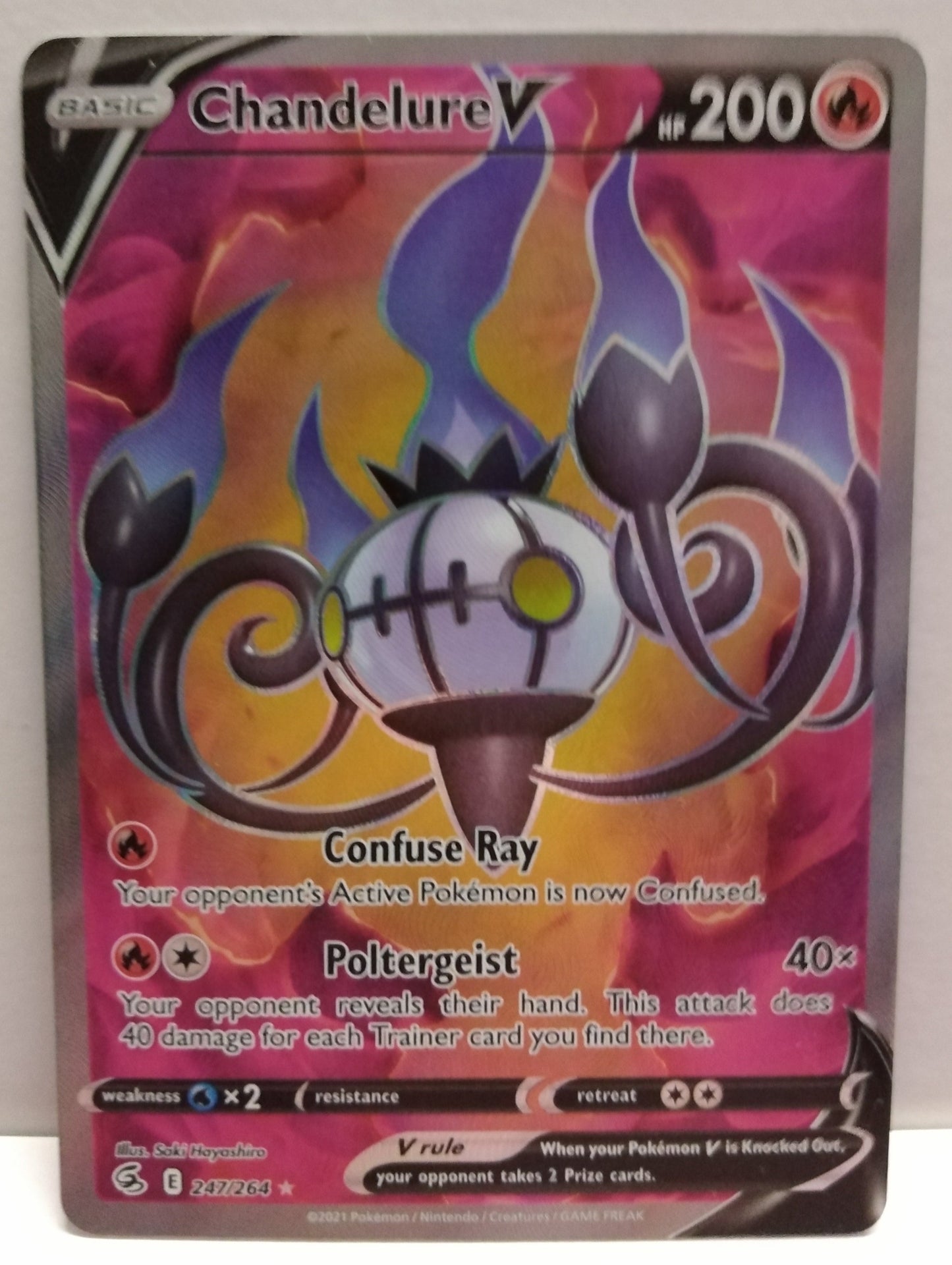 Pokemon Chandelure V 247/264