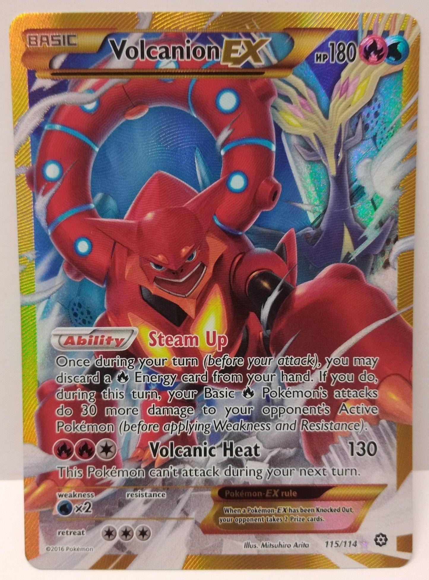 Pokemon Volcanion EX 115/114