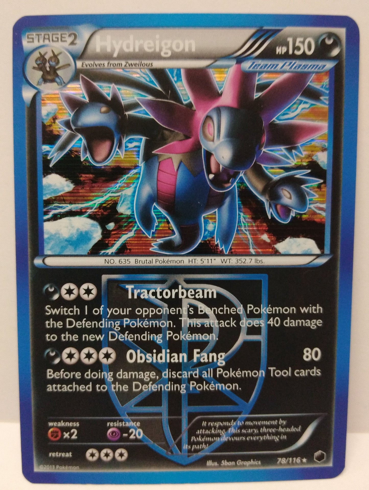Pokemon Hydreigon Holo 78/116