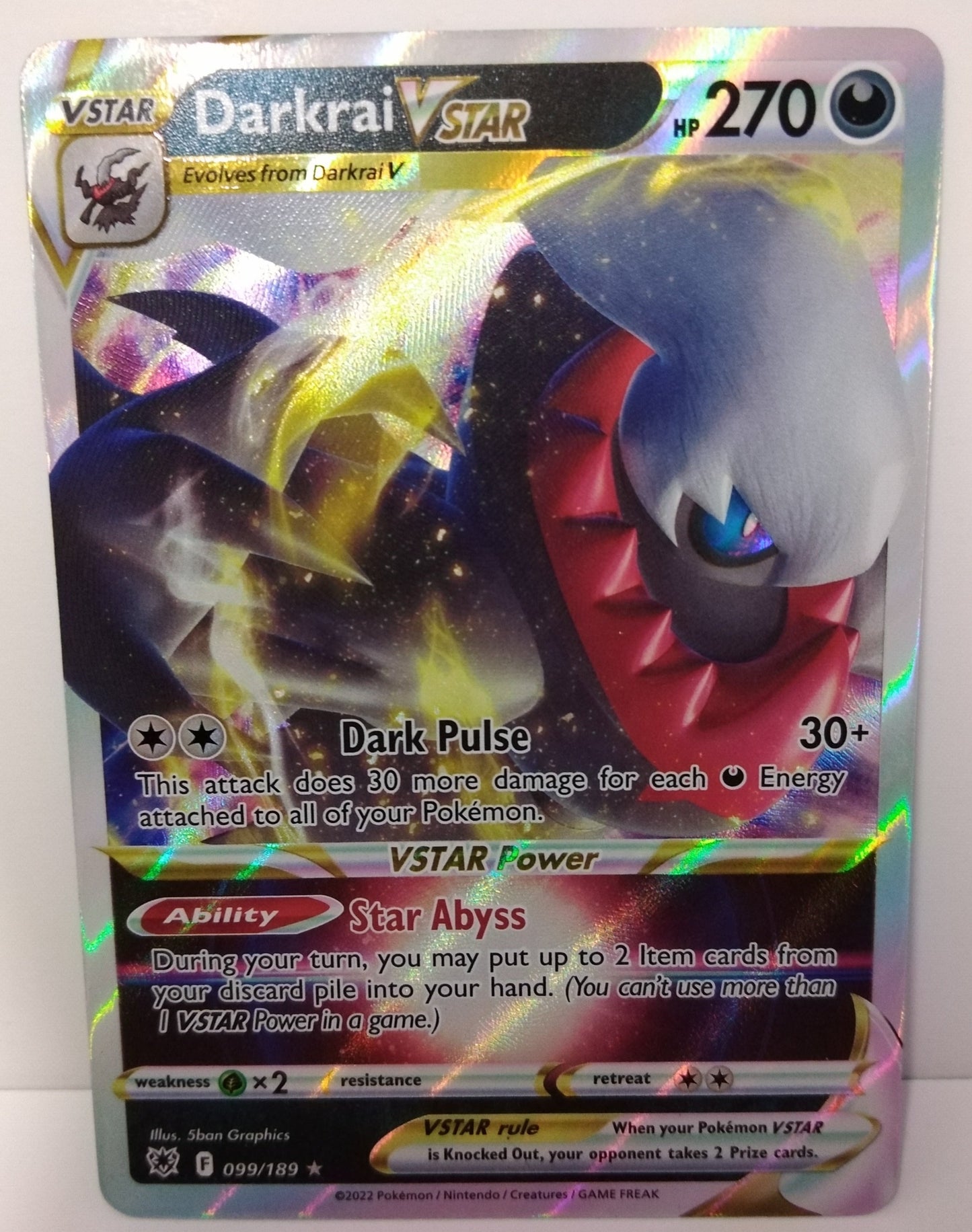 Pokemon Darkrai Vstar 099/189